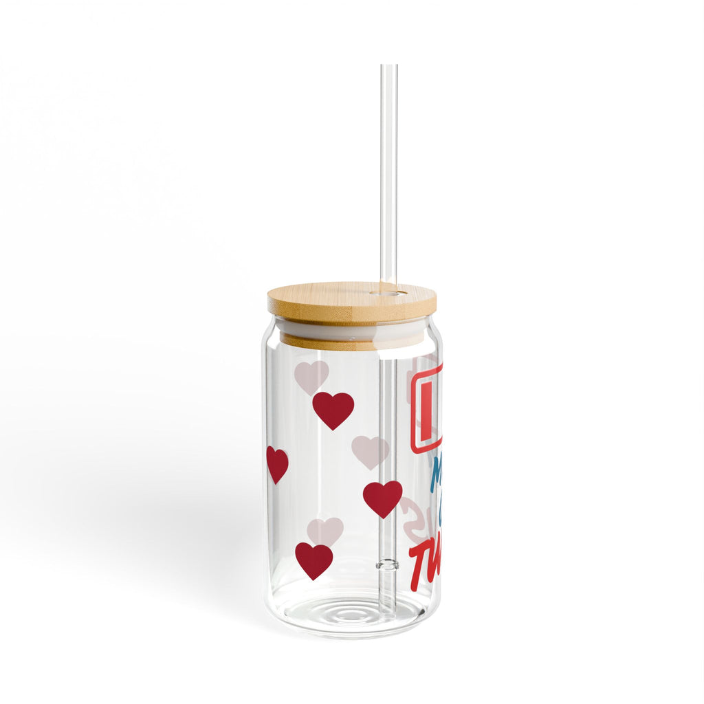 Mom of Twins Glass Can Tumbler | Iced Coffee Cup Gift for Twin Mom