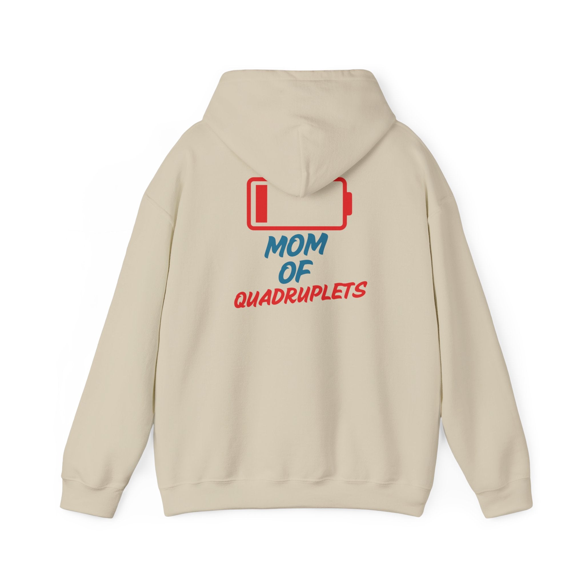 "Low Battery" Mom Hoodie | Mom of Quads