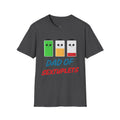 "Dad of Sextuplets" Battery T-Shirt - Funny Gift for Father of Six