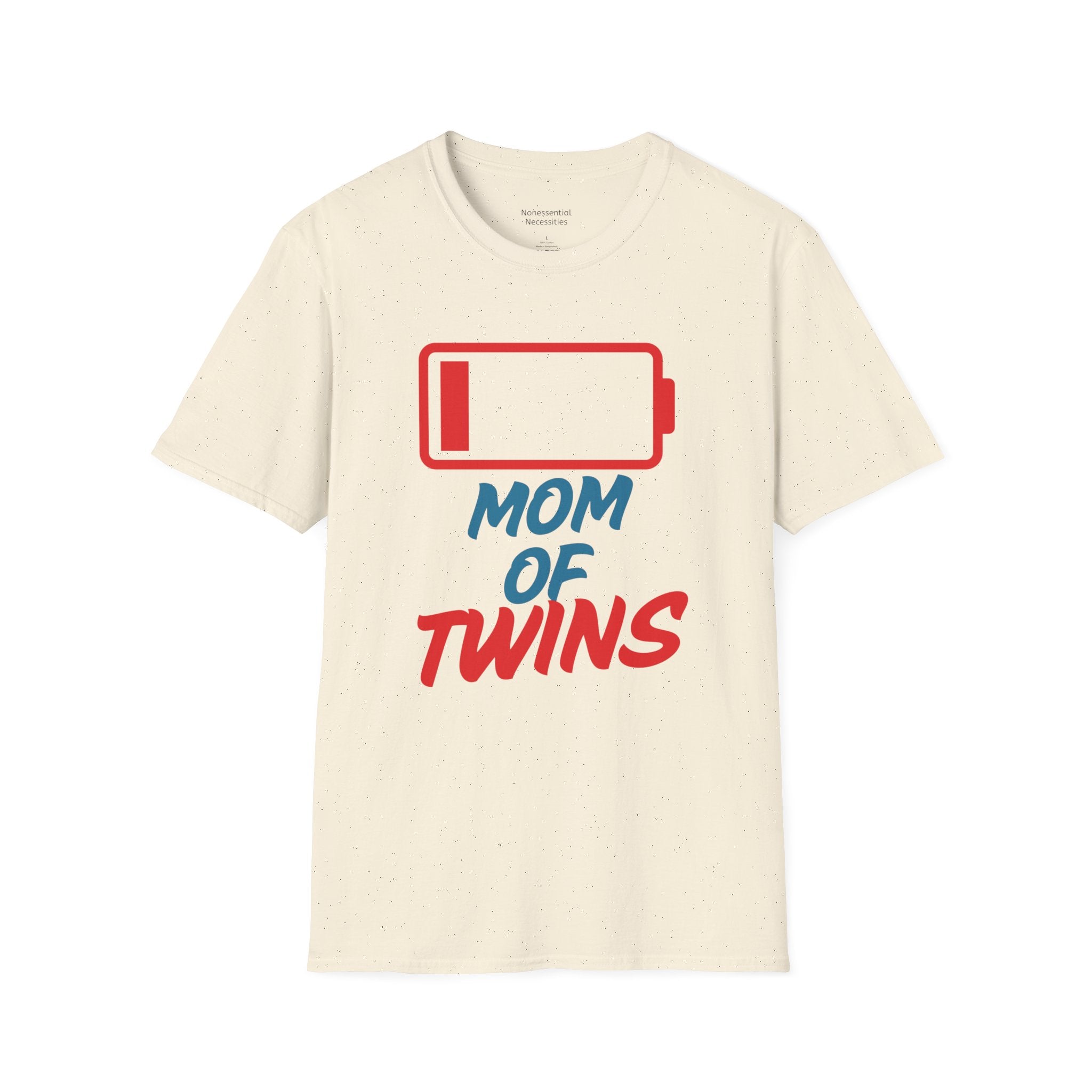 "Mom of Twins" Low Battery T-Shirt