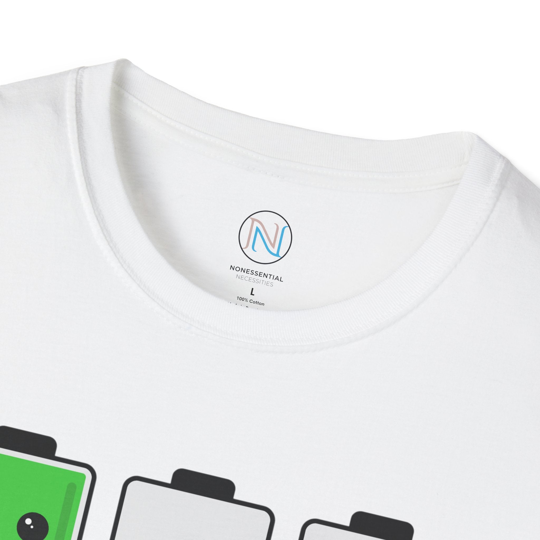 "Dad of Twins" Battery T-Shirt