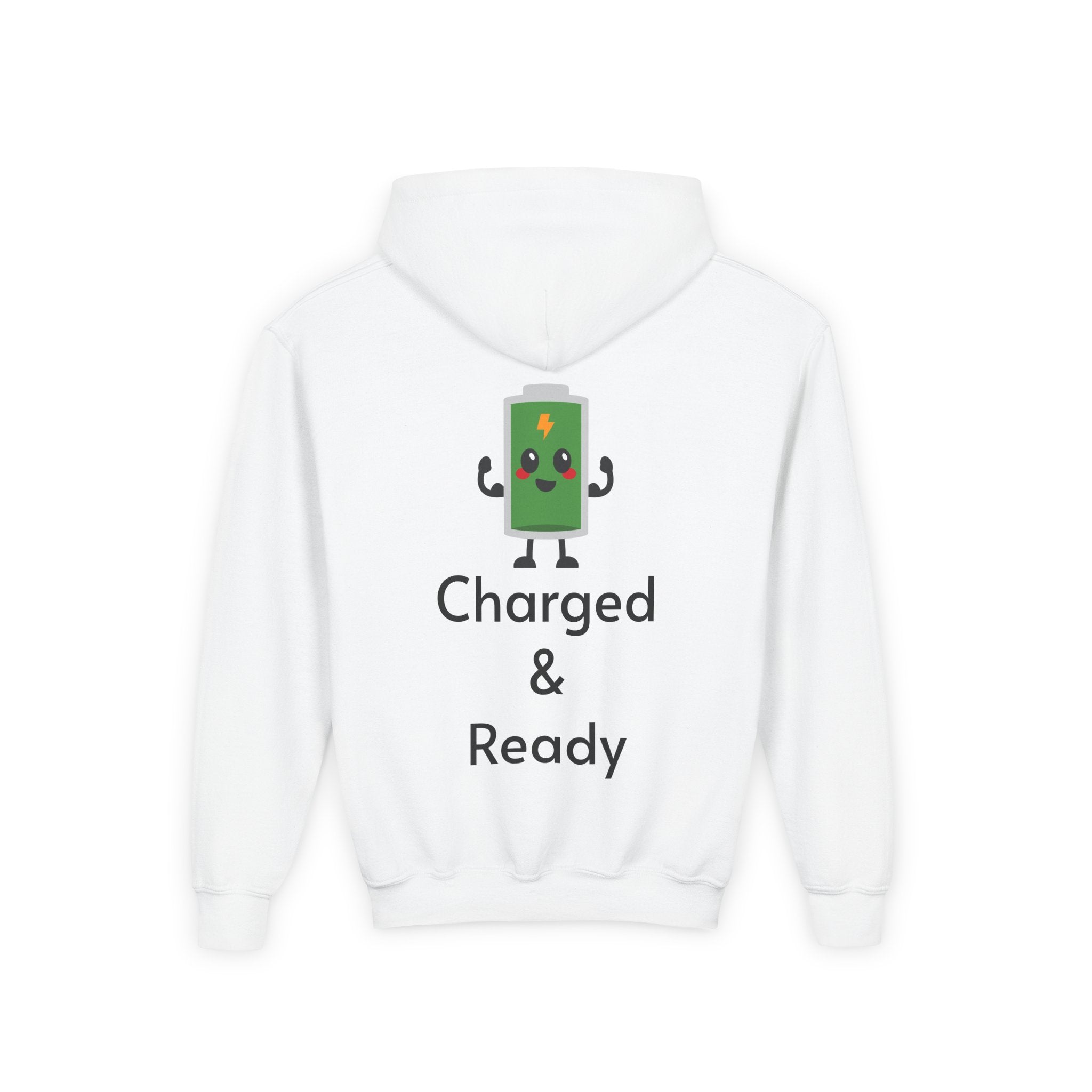 "Charged & Ready" Kids Hoodie