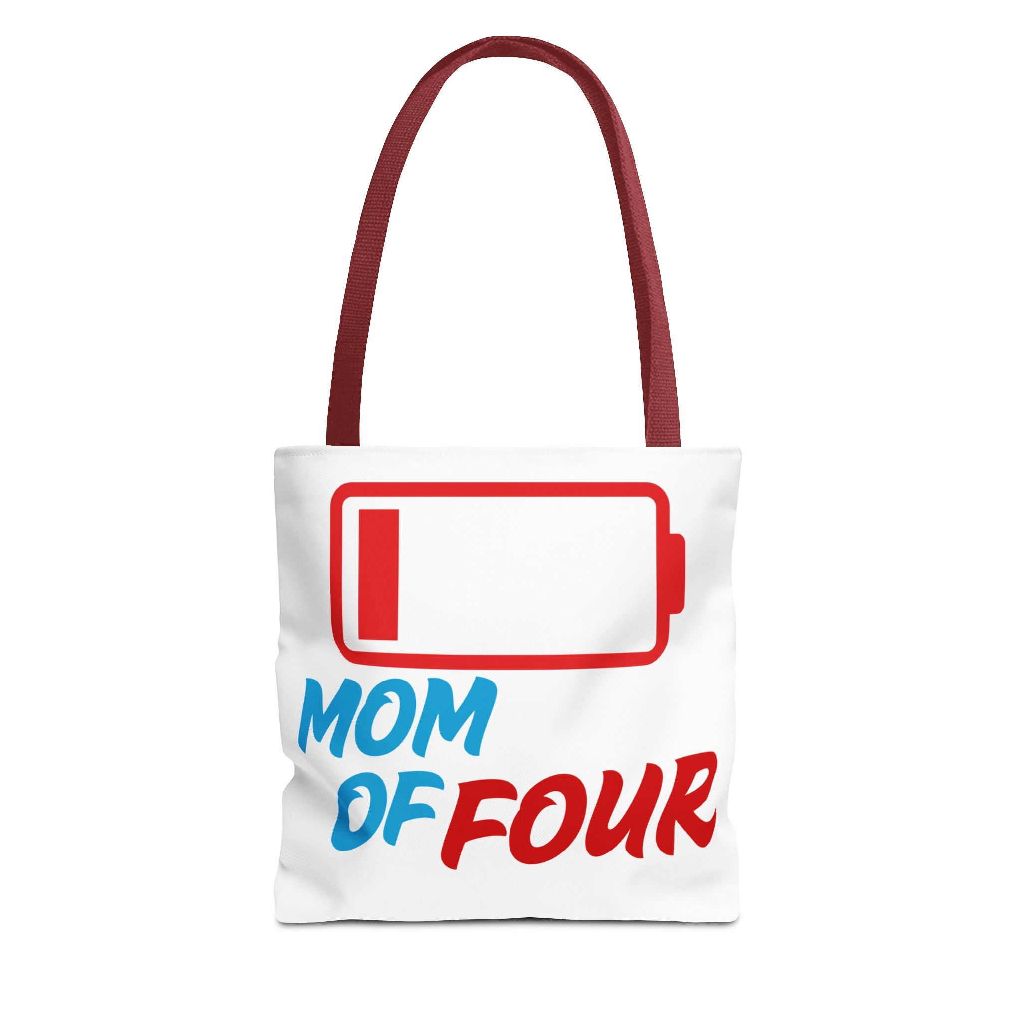 "Mom of Four" Low Battery Tote