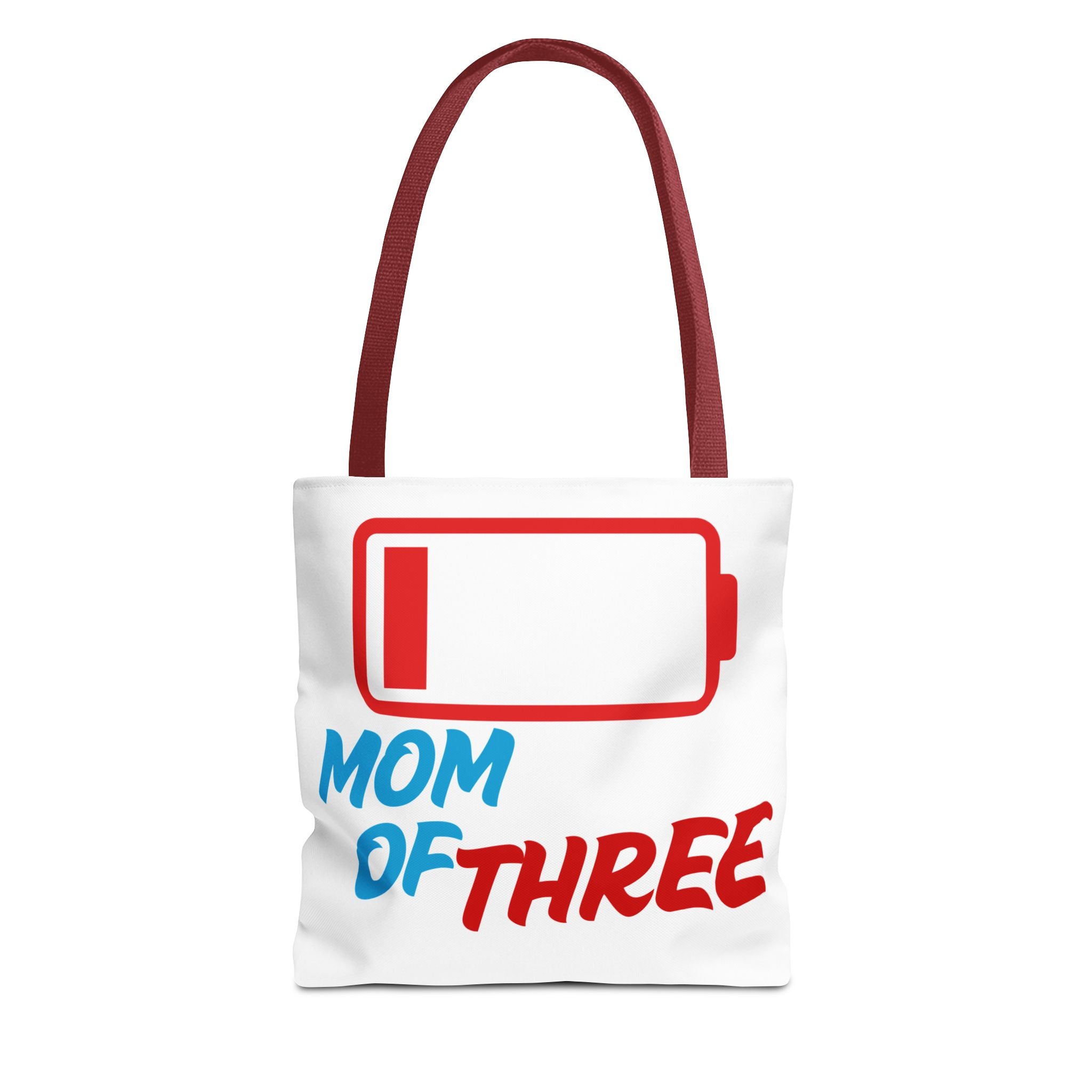 "Mom of Three" Low Battery Tote