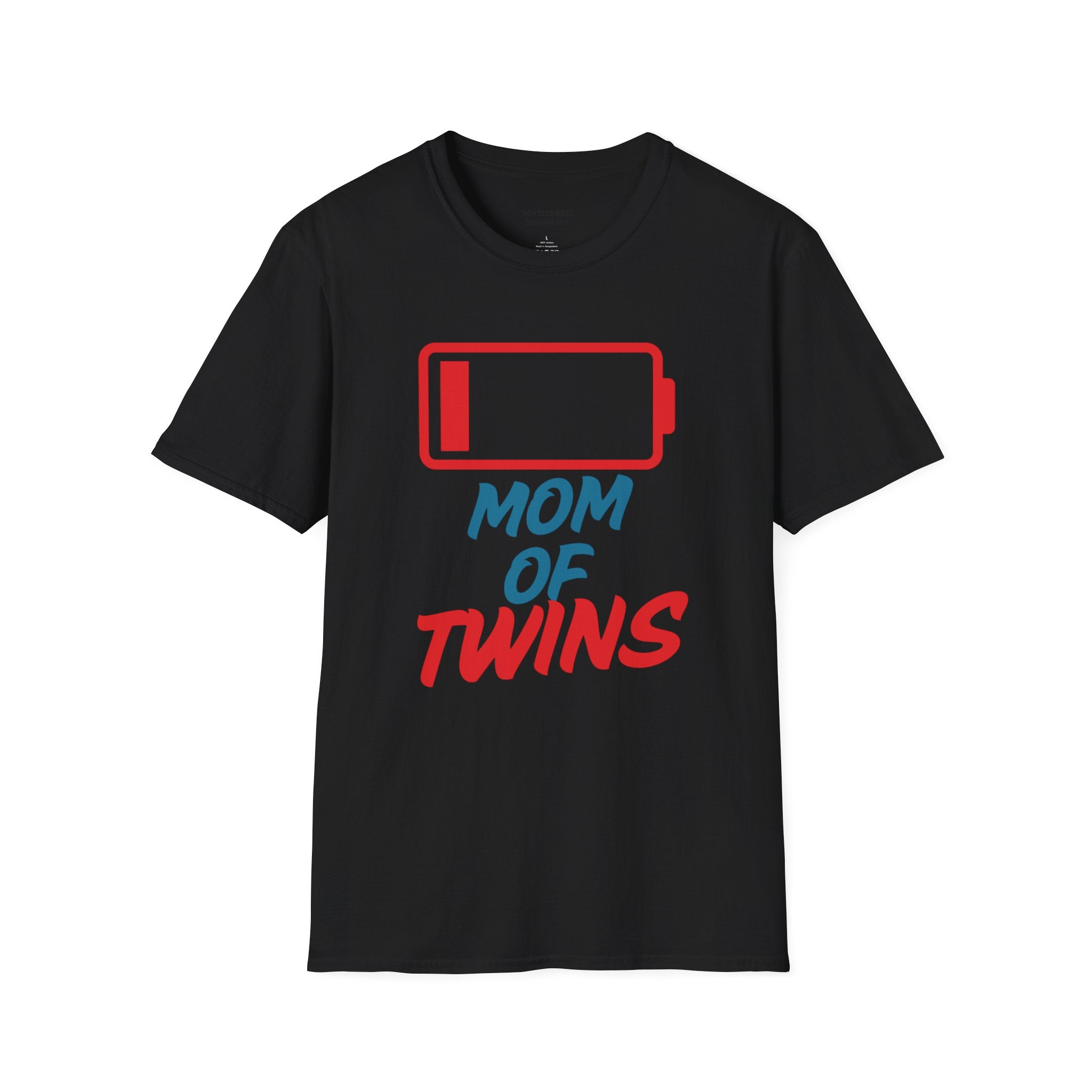 "Mom of Twins" Low Battery T-Shirt