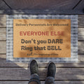 Funny No Soliciting Doormat | Housewarming Gift for Introverts