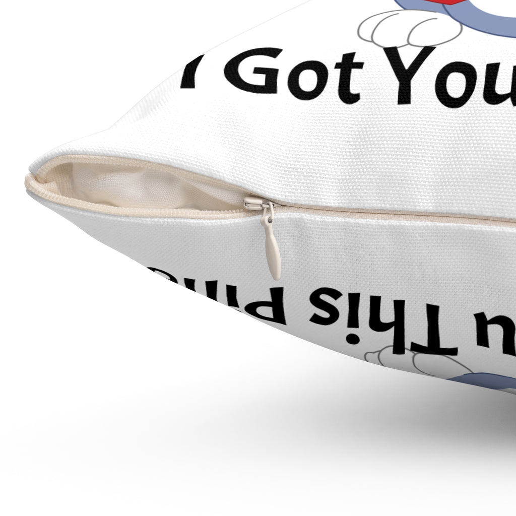 Cat Lover Throw Pillow - "I Know Your Cat Has Your Heart"