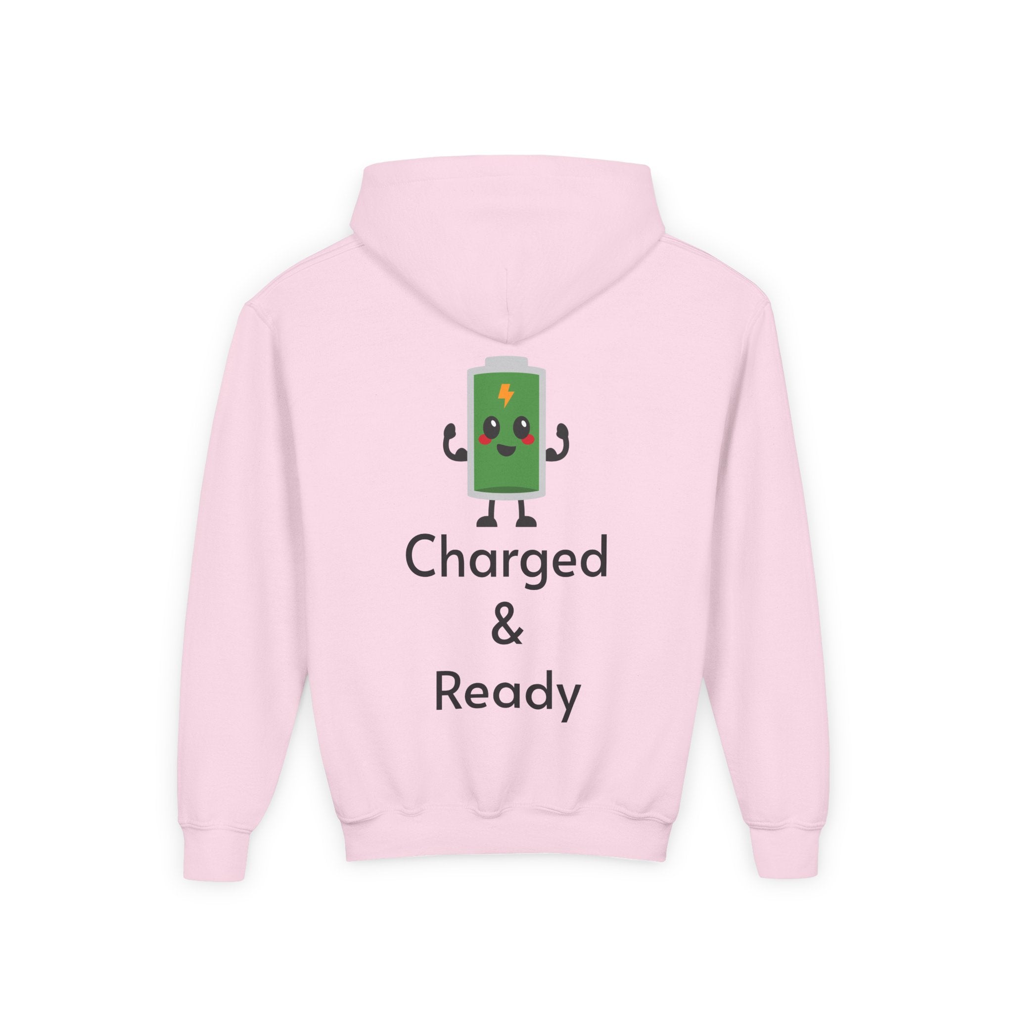 "Charged & Ready" Kids Hoodie