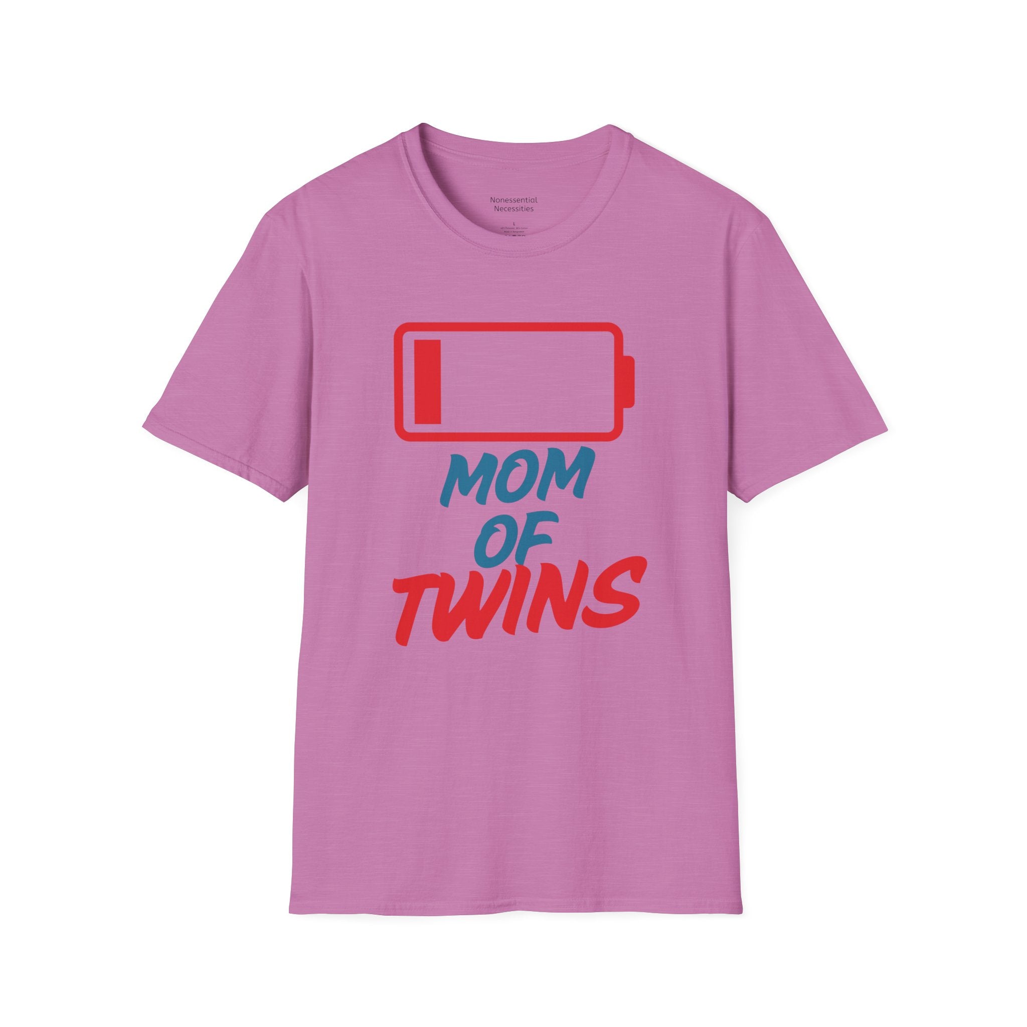 "Mom of Twins" Low Battery T-Shirt