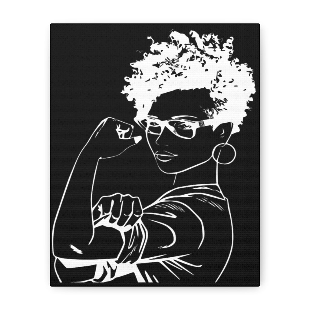 Natural Hair "Rosie" Canvas Print | Afro Feminist Home Decor