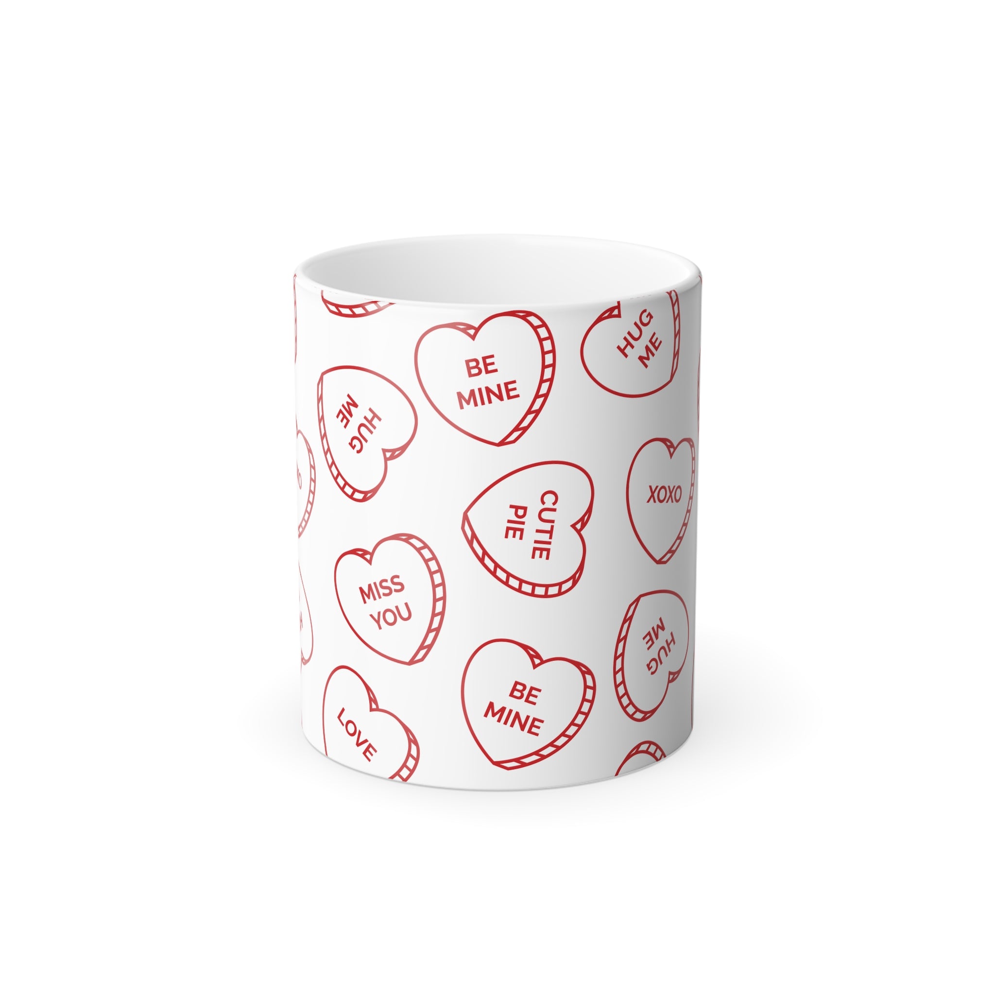 "Hidden Love" Color Changing Mug - Conversation Hearts