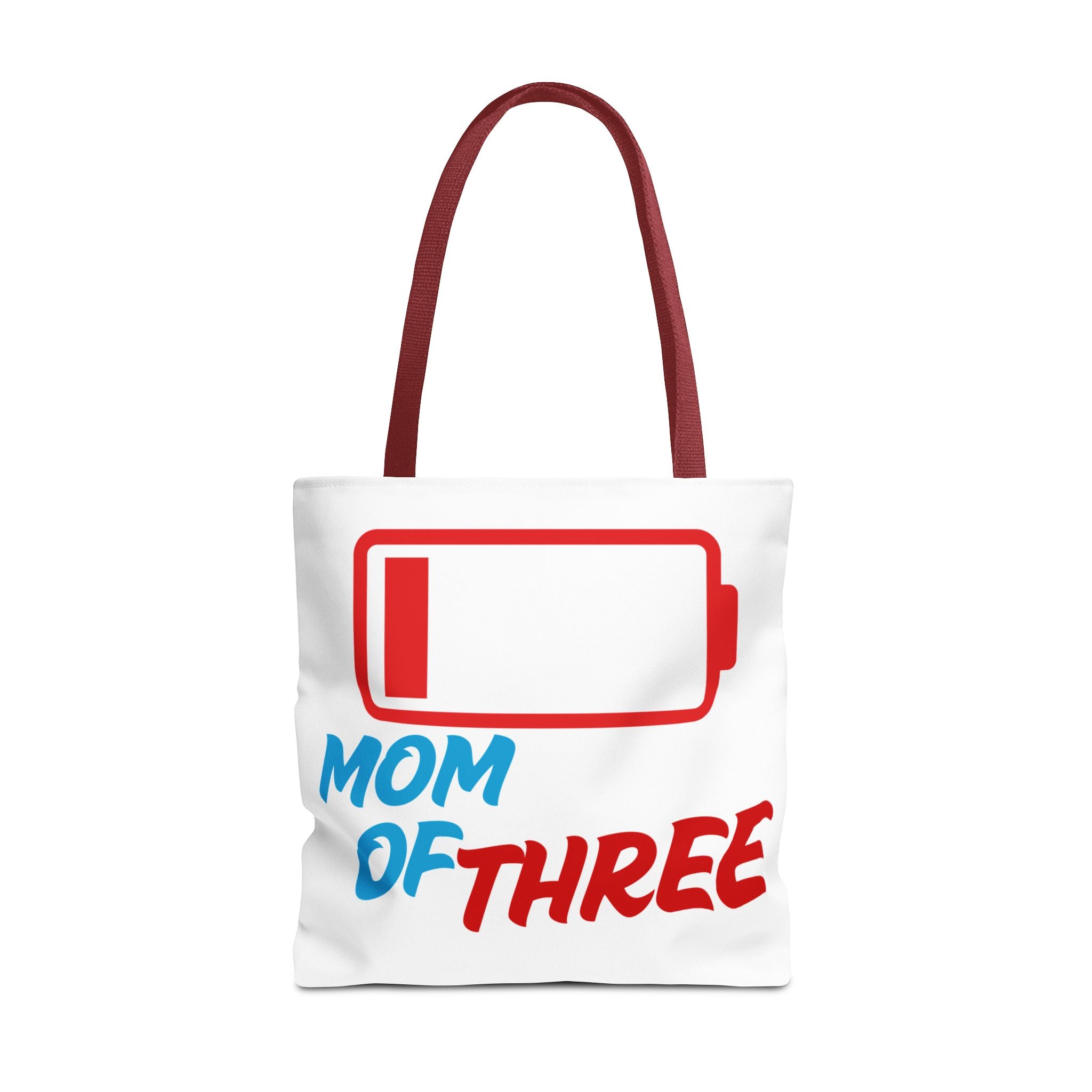 "Mom of Three" Low Battery Tote