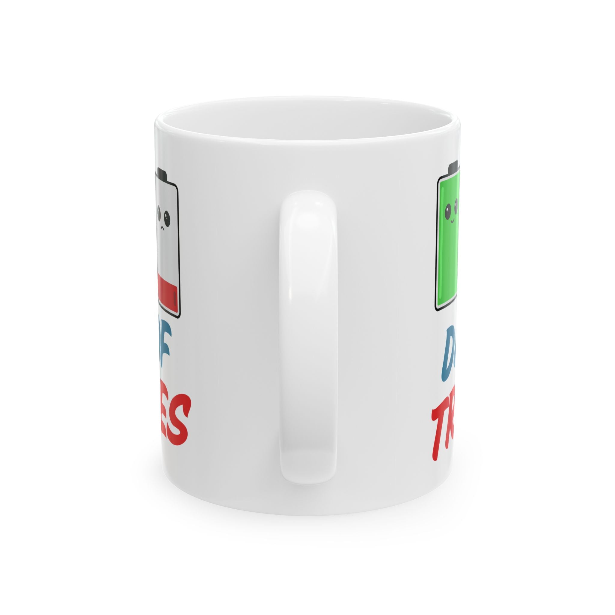 "Dad of Triplets" Battery Mood Coffee Mug | New Dad of Three Gift