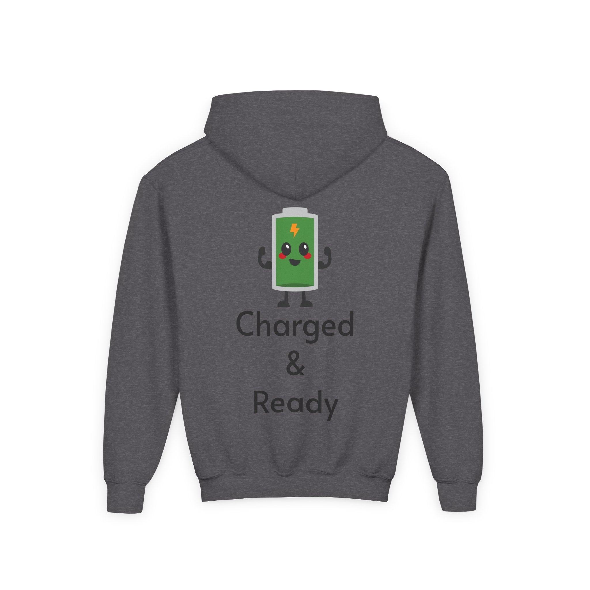 "Charged & Ready" Kids Hoodie