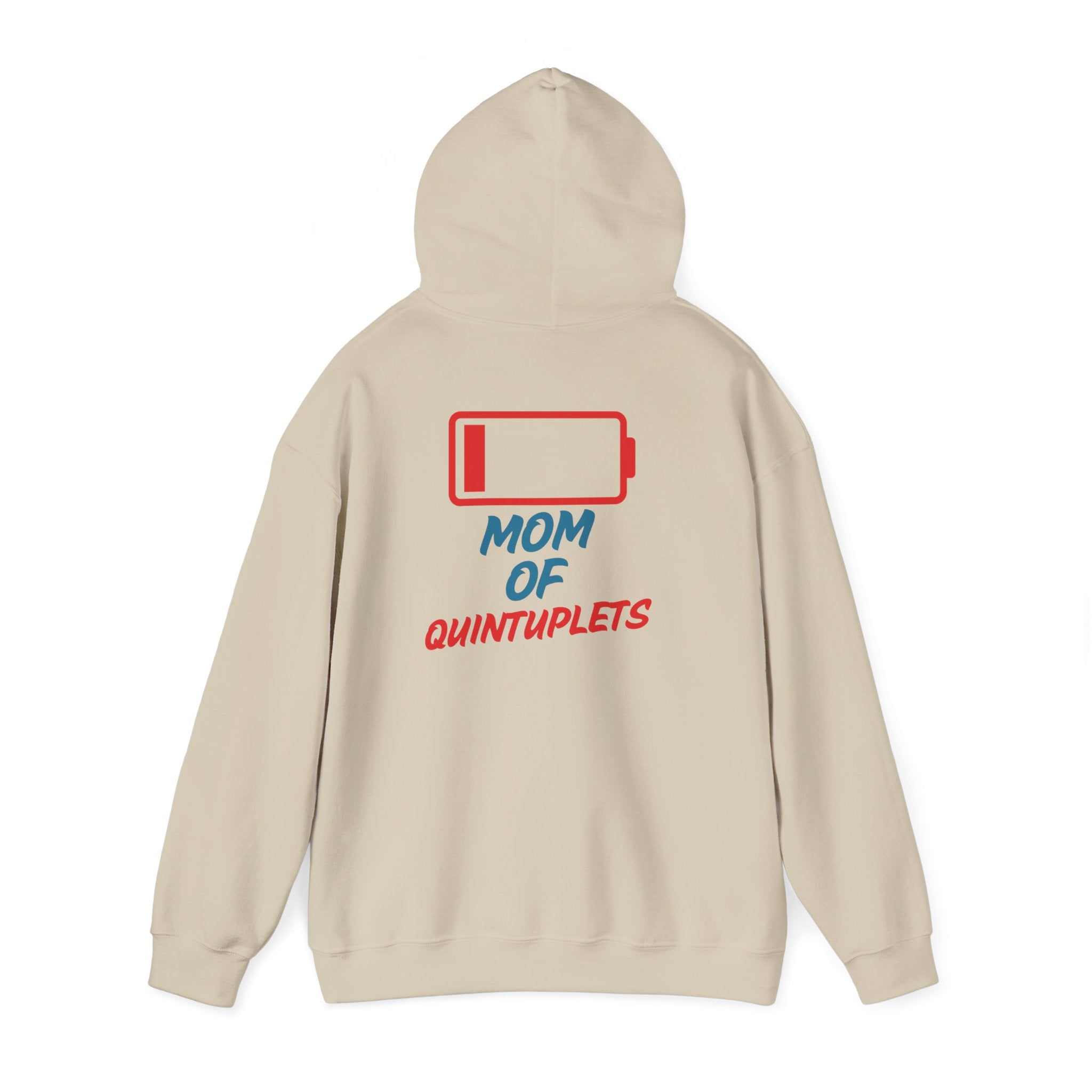 "Low Battery" Mom Hoodie | Mom of Quintuplets