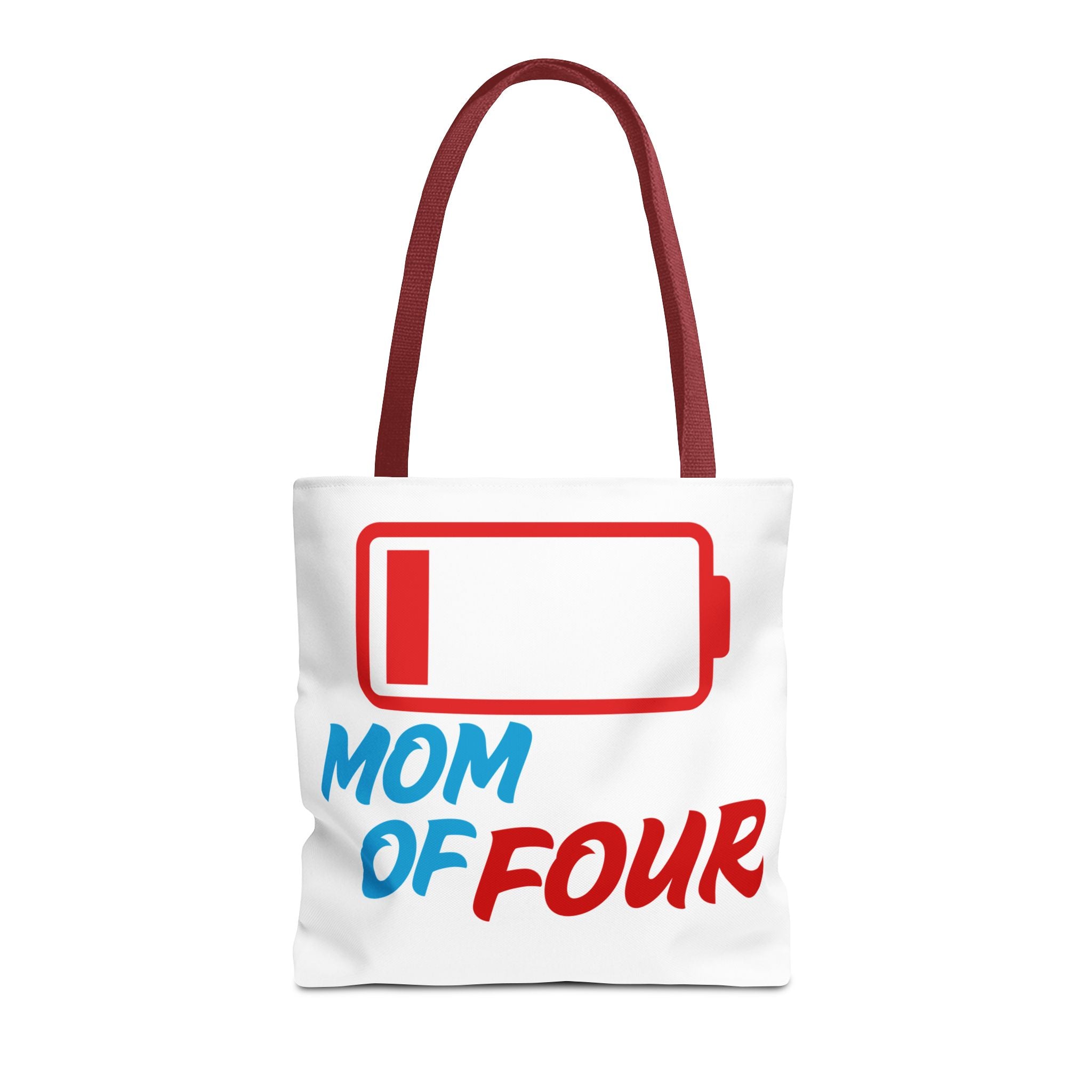 "Mom of Four" Low Battery Tote
