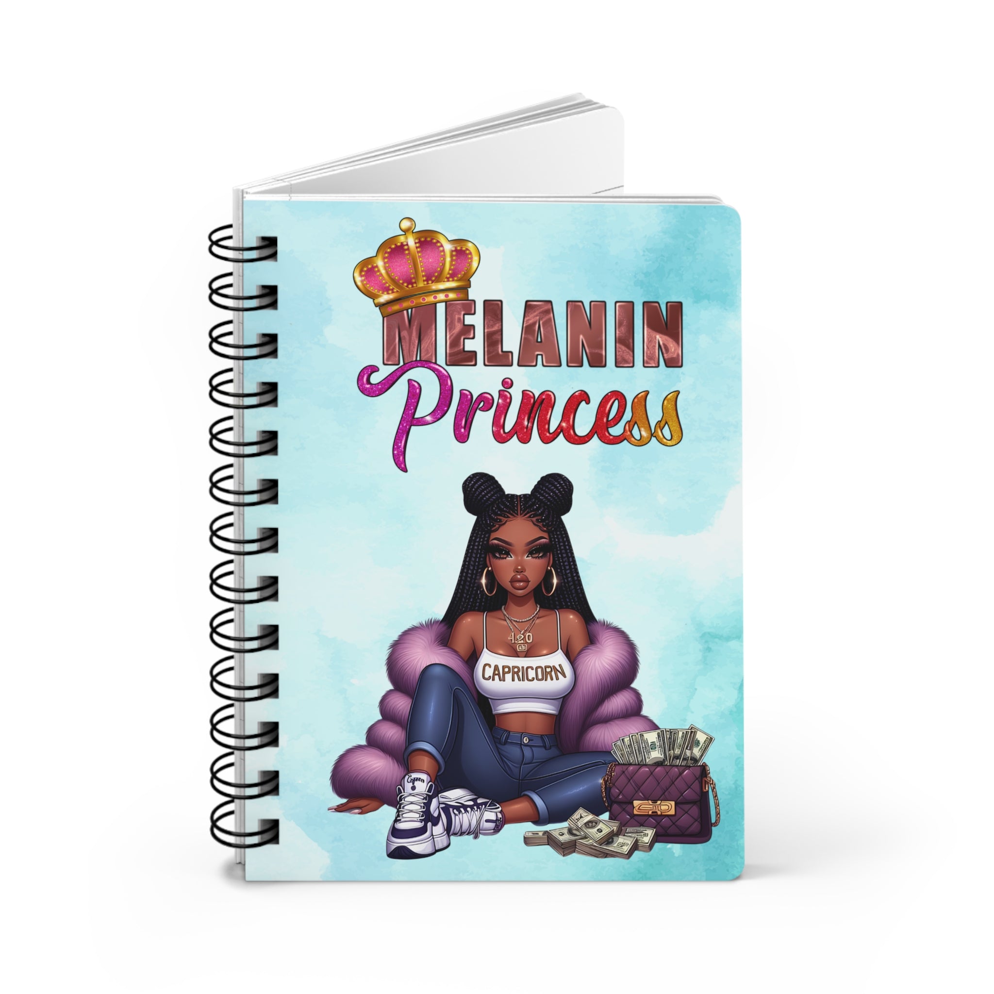 Capricorn Zodiac Journal | Melanin Princess Edition | Legacy & Business Notebook