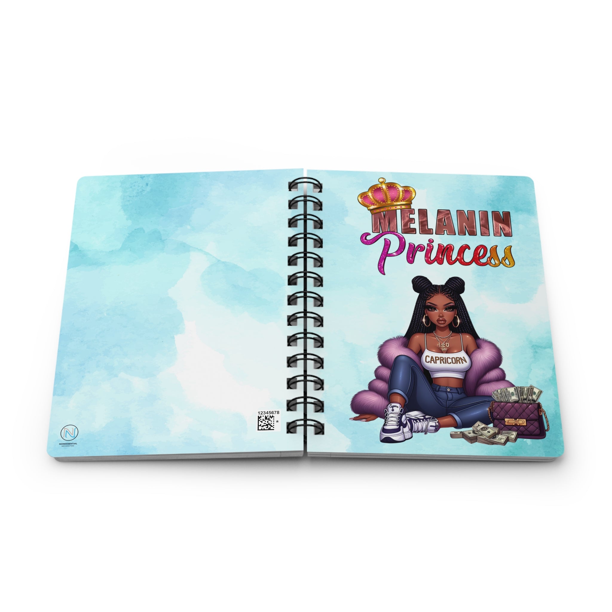 Capricorn Zodiac Journal | Melanin Princess Edition | Legacy & Business Notebook