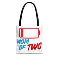 "Mom of Two" Low Battery Tote