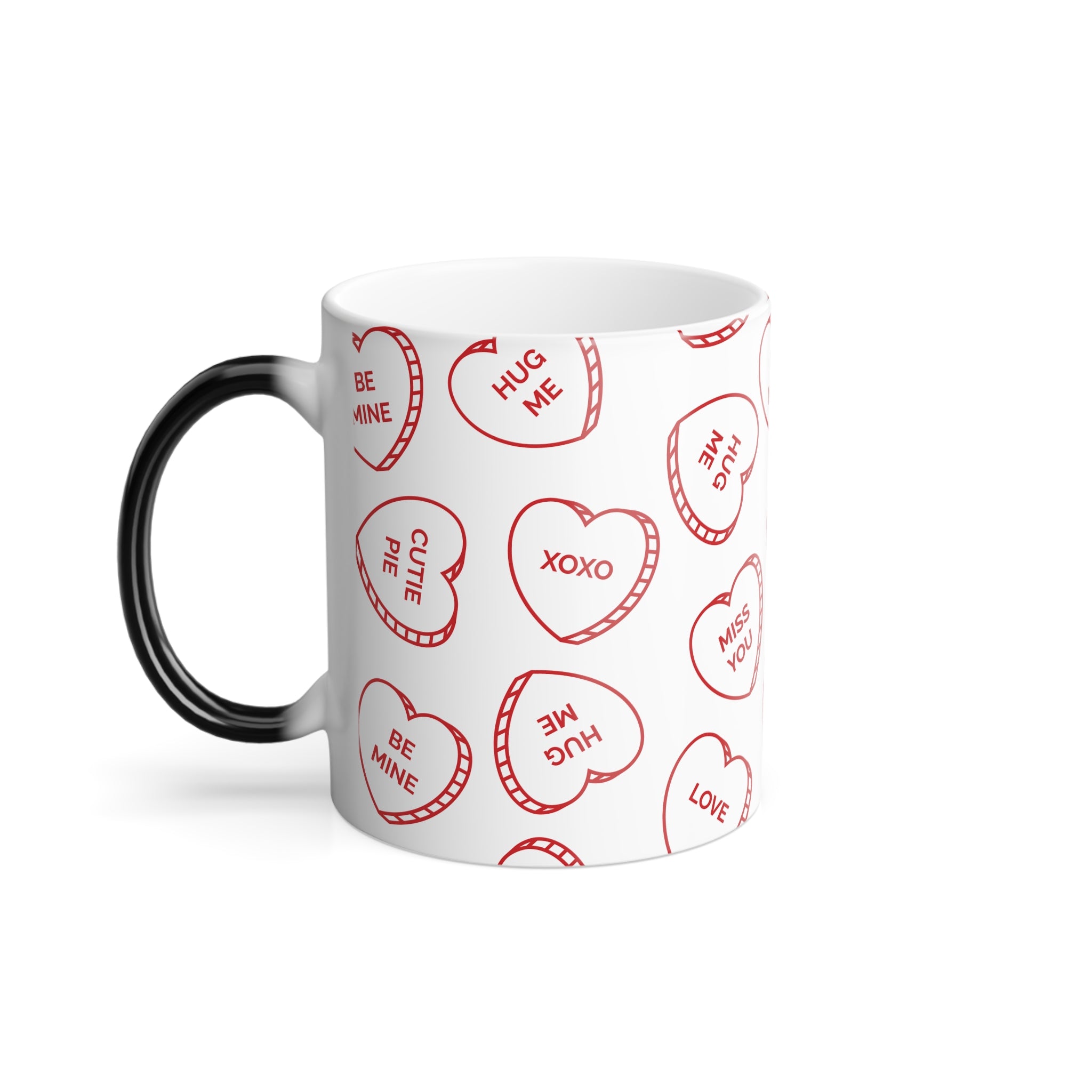 "Hidden Love" Color Changing Mug - Conversation Hearts