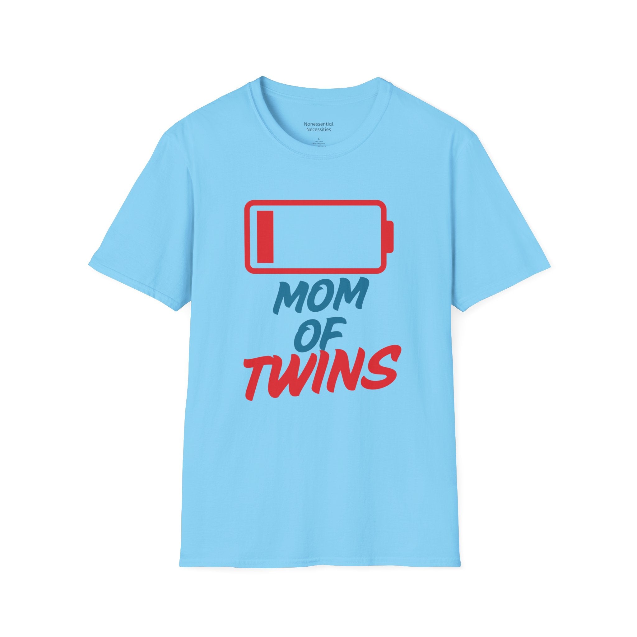 "Mom of Twins" Low Battery T-Shirt