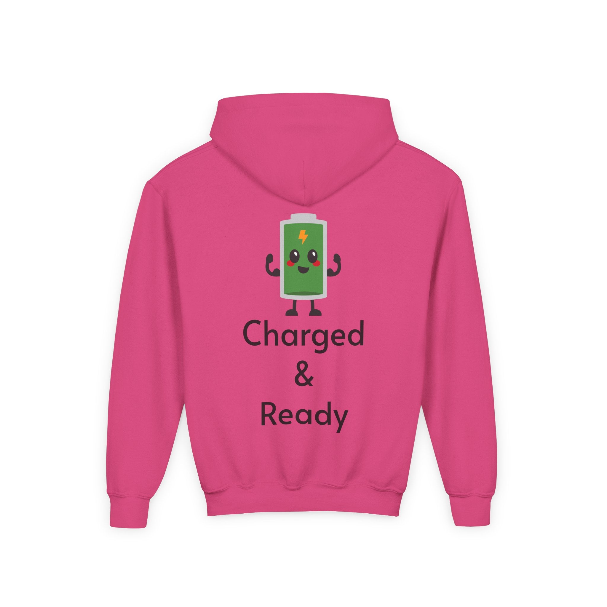 "Charged & Ready" Kids Hoodie