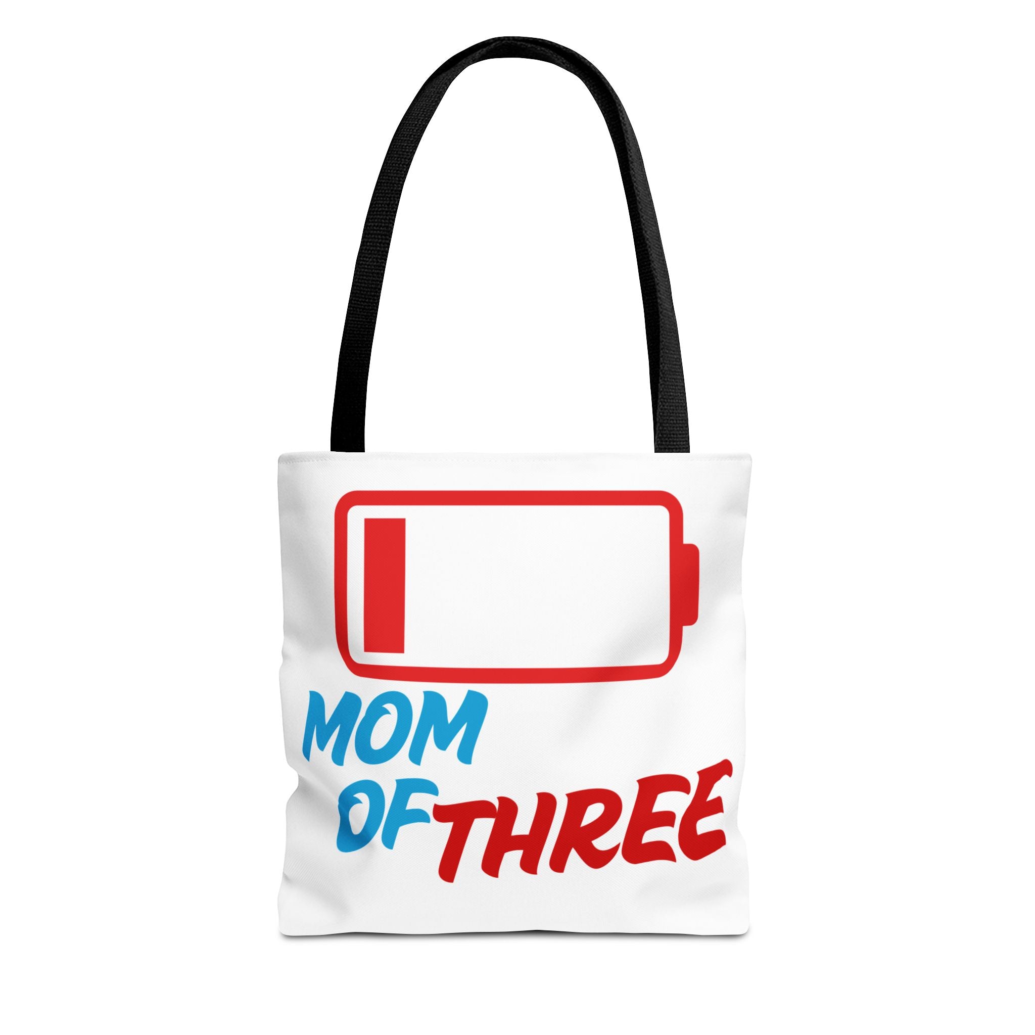 "Mom of Three" Low Battery Tote