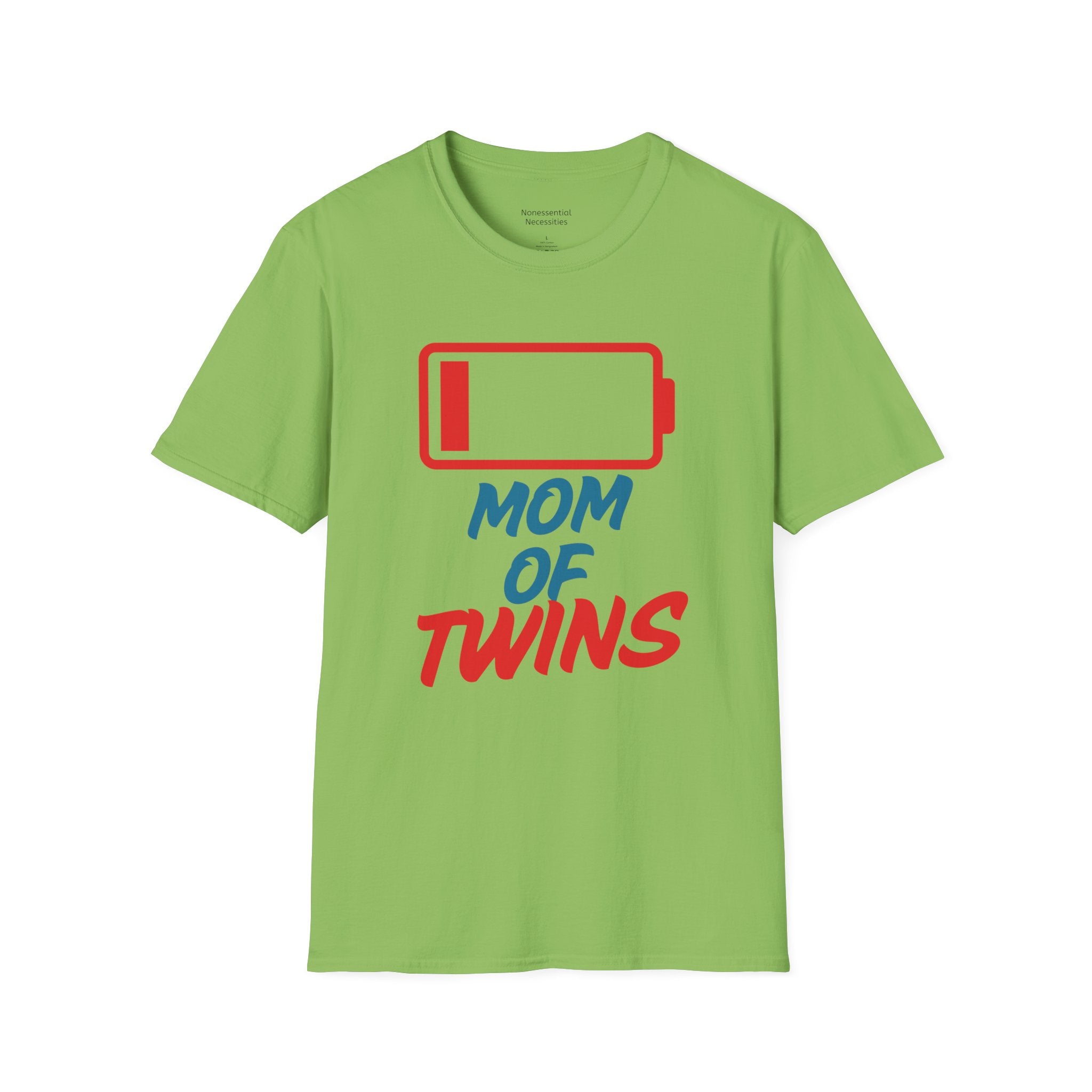"Mom of Twins" Low Battery T-Shirt