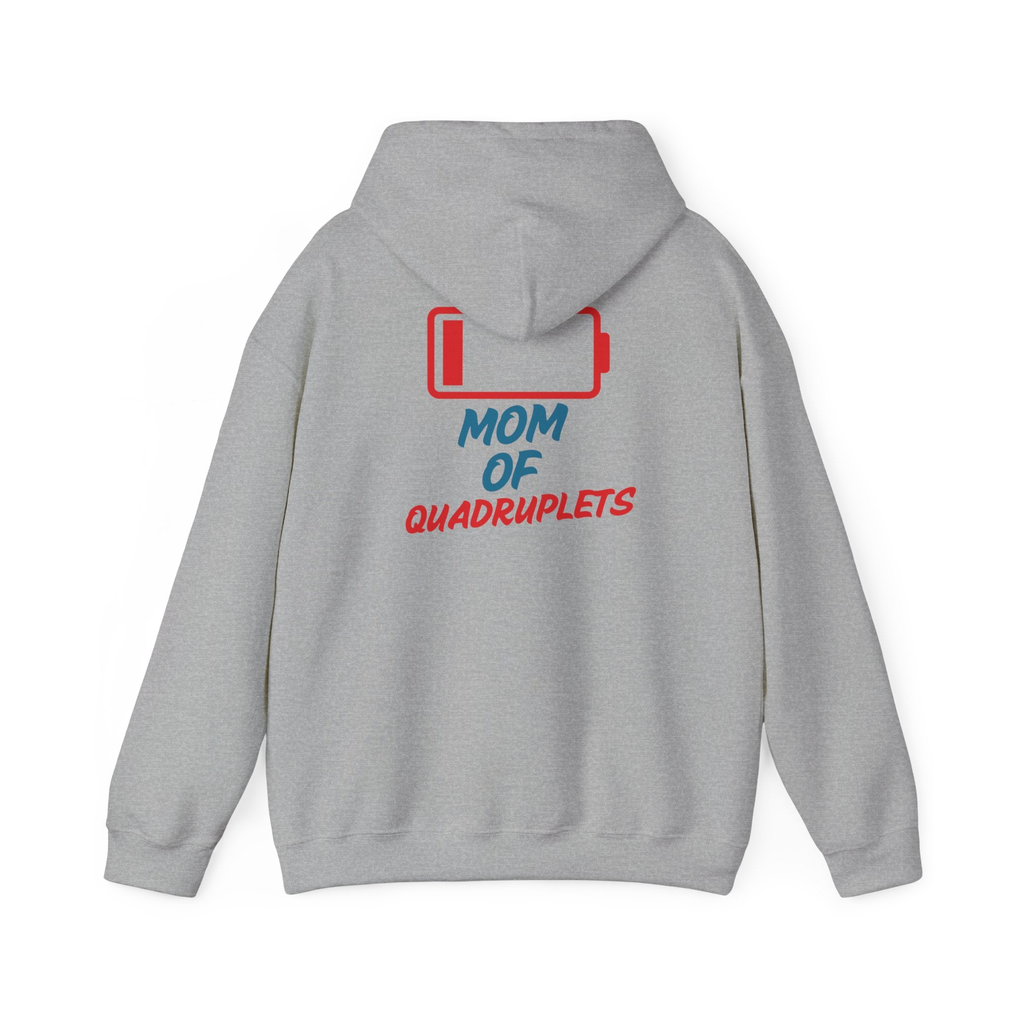 "Low Battery" Mom Hoodie | Mom of Quads