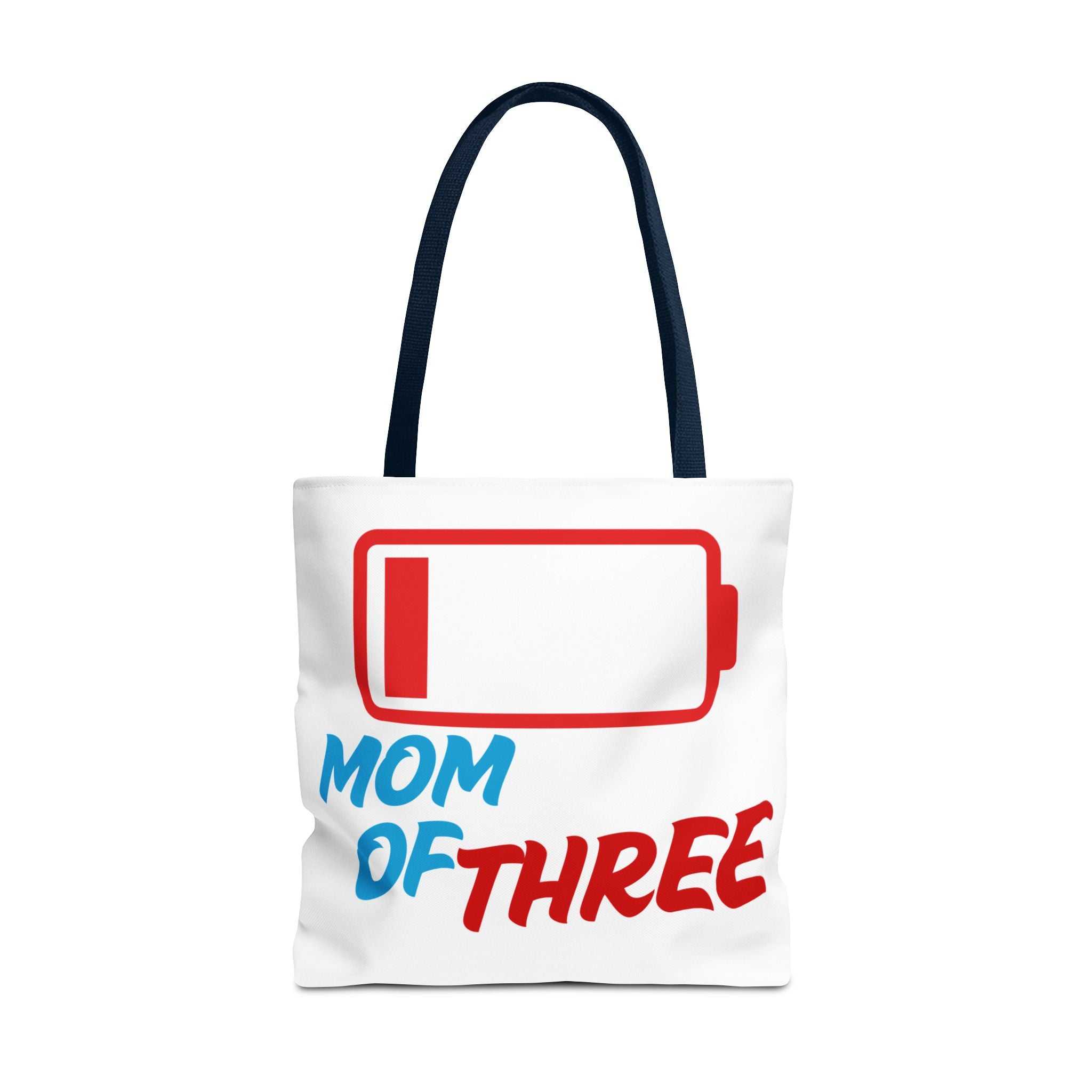 "Mom of Three" Low Battery Tote