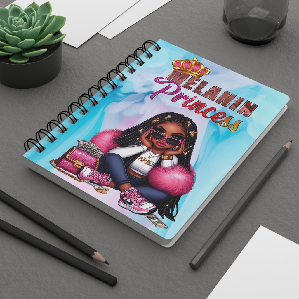Aries Zodiac Journal | Melanin Princess Edition | Goal Setting & Action Notebook