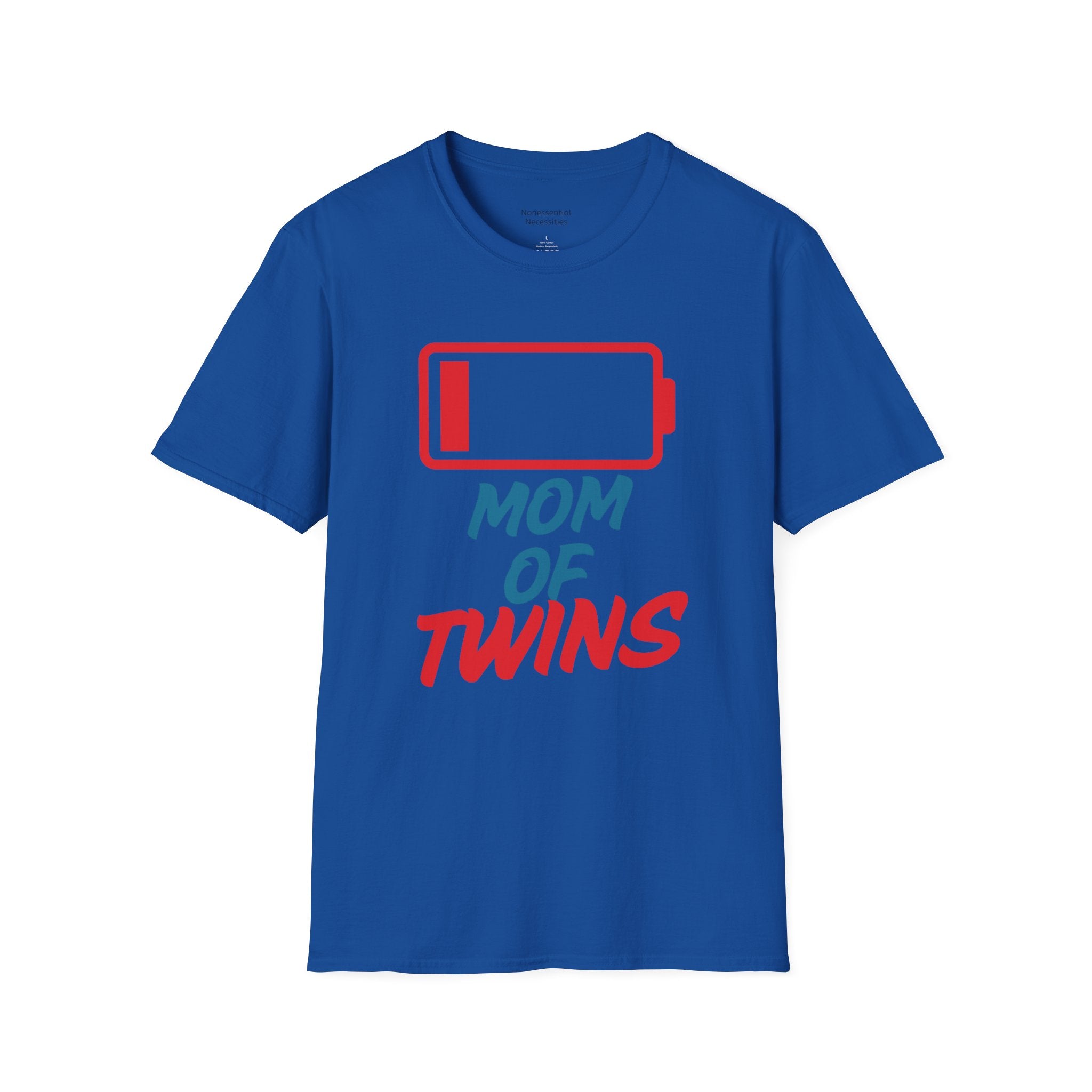 "Mom of Twins" Low Battery T-Shirt