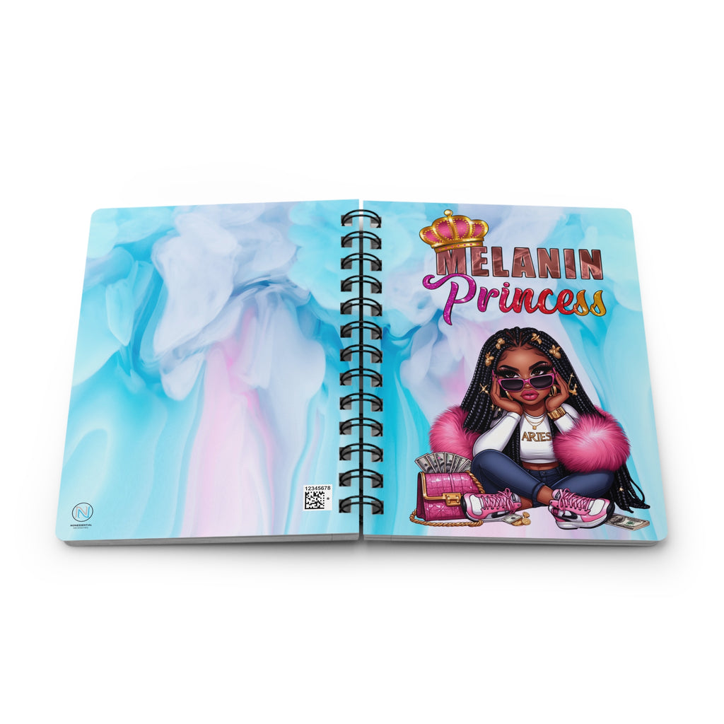 Aries Zodiac Journal | Melanin Princess Edition | Goal Setting & Action Notebook