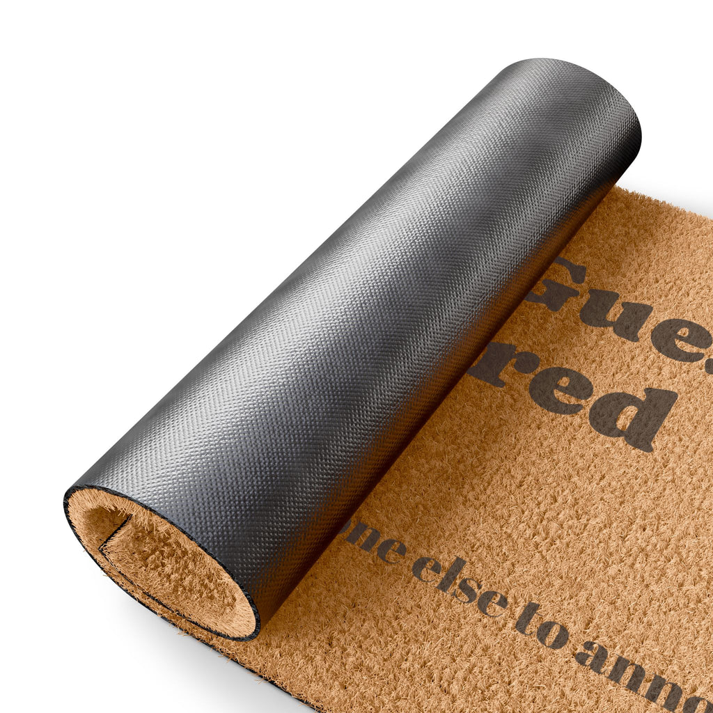 Funny Front Porch Decor | "Turn Around" Welcome Mat for Introverts