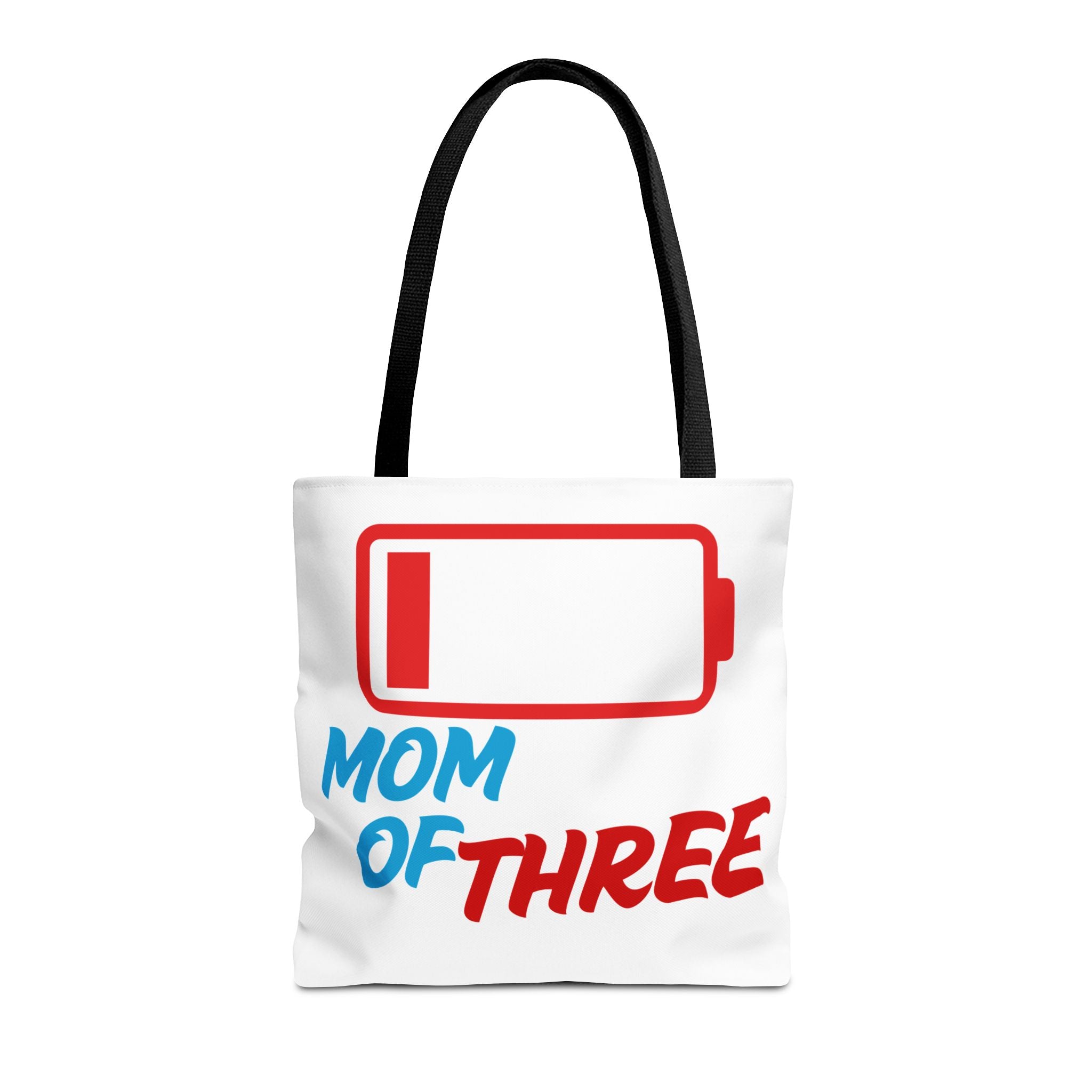 "Mom of Three" Low Battery Tote