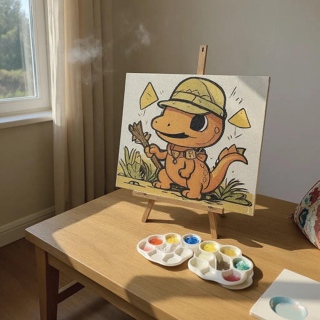 Dino Explorer DIY Paint Kit | Dinosaur & Safari Canvas Art for Kids