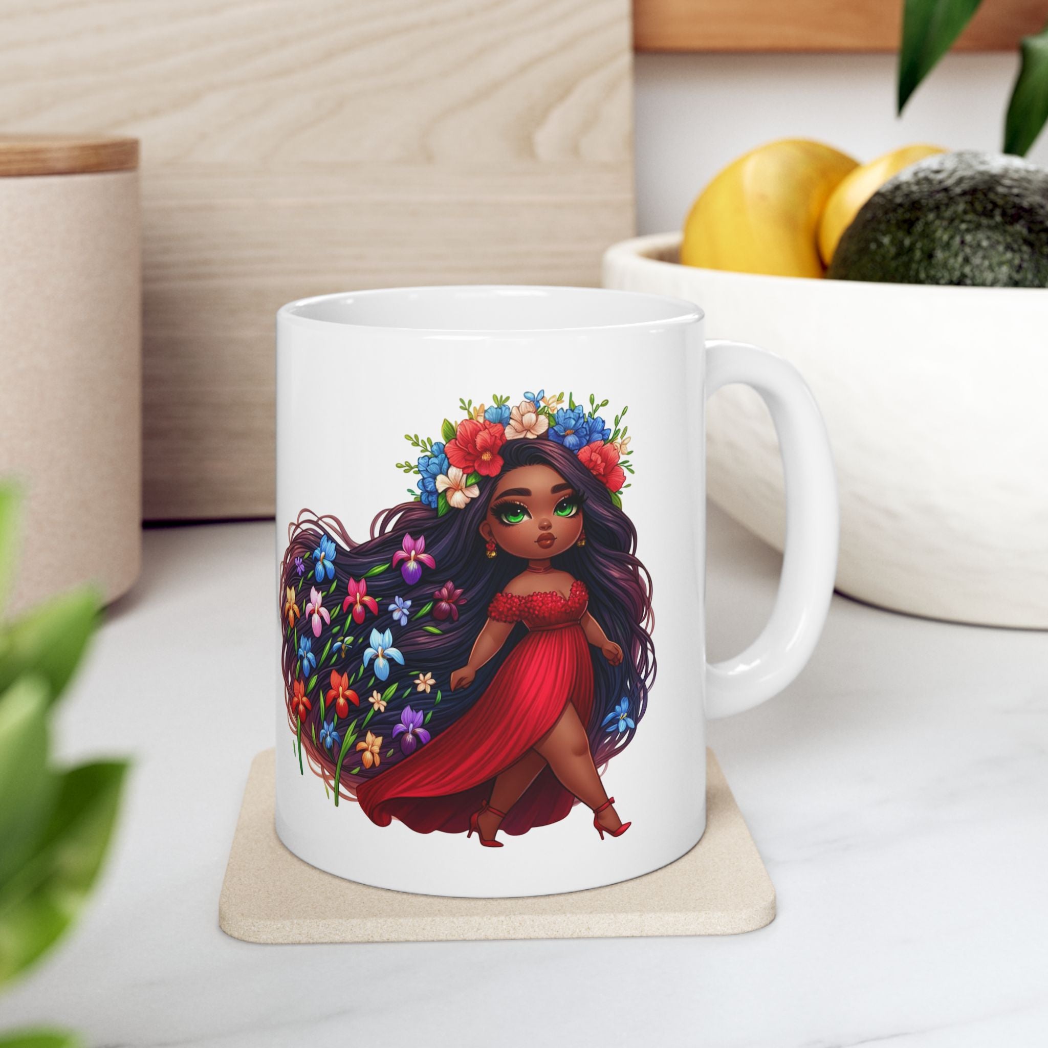 Floral Goddess Collection: The "Halle" Mug