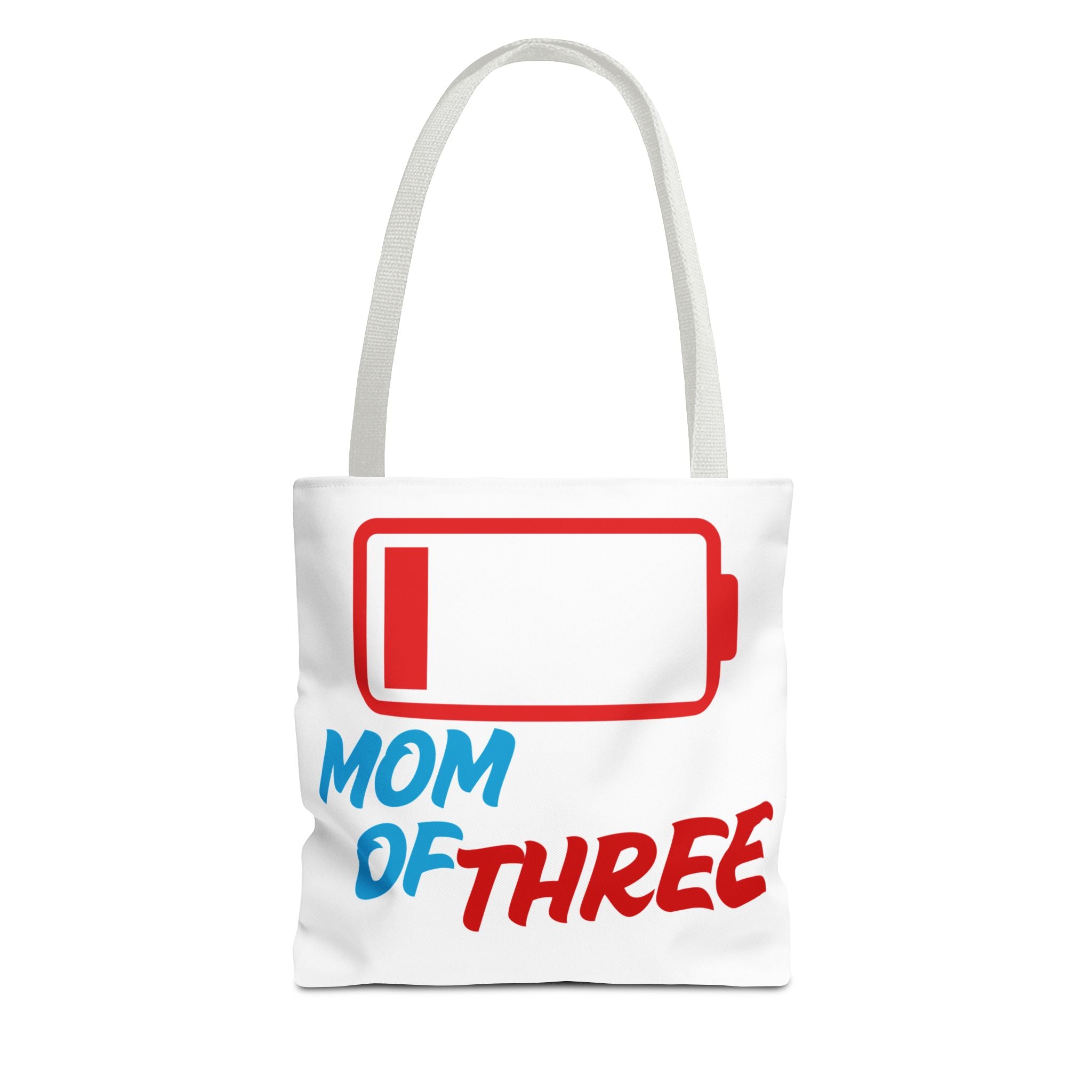 "Mom of Three" Low Battery Tote