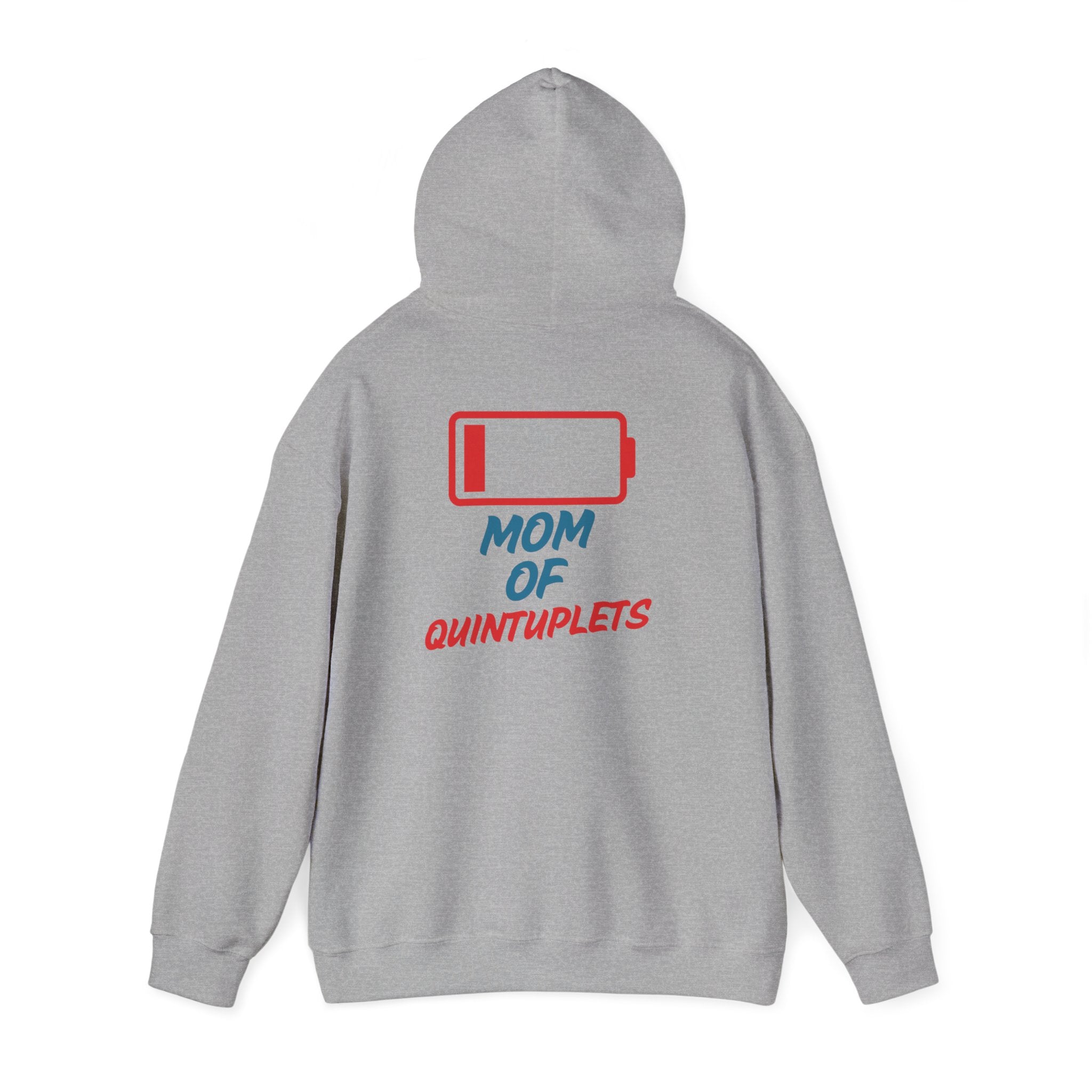 "Low Battery" Mom Hoodie | Mom of Quintuplets