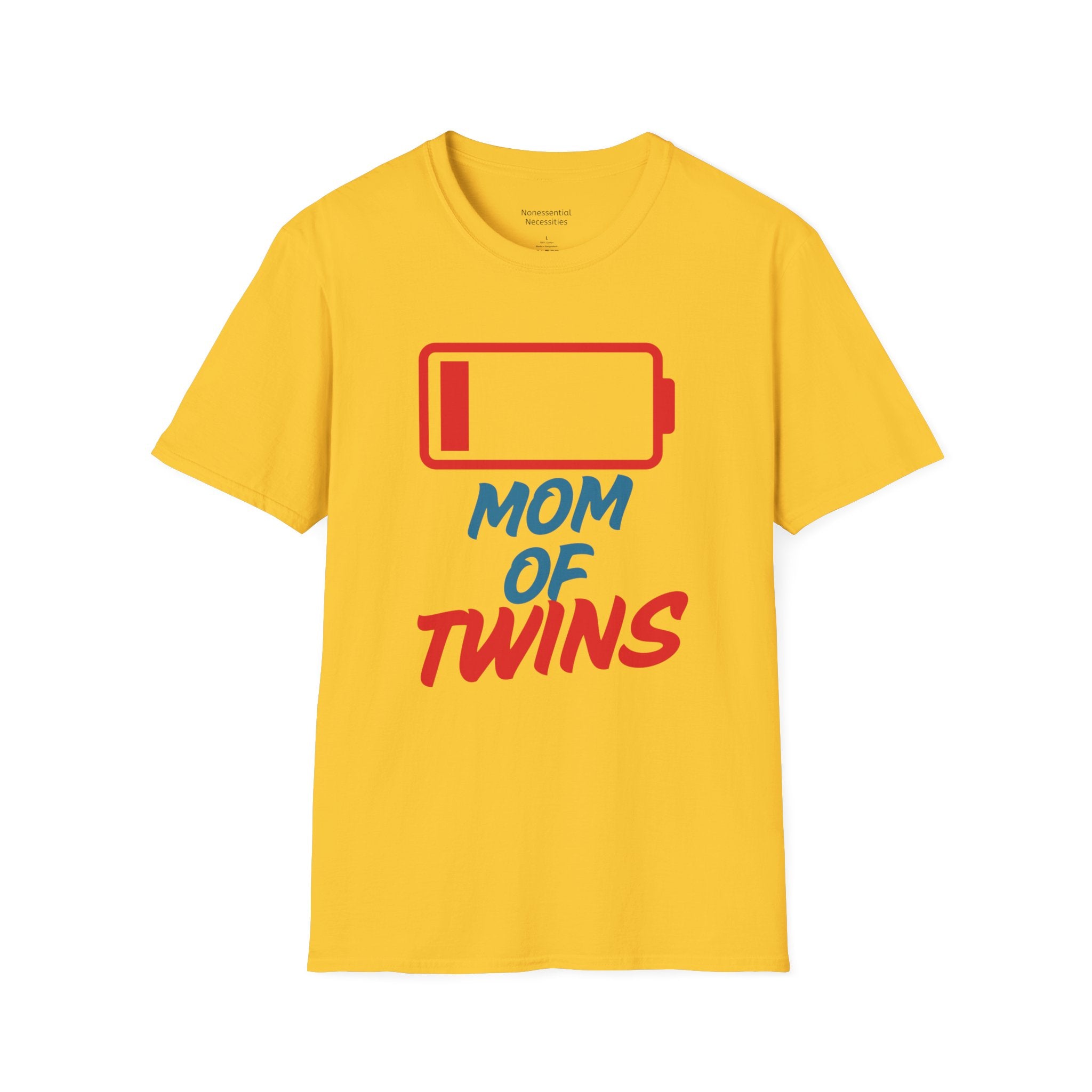 "Mom of Twins" Low Battery T-Shirt