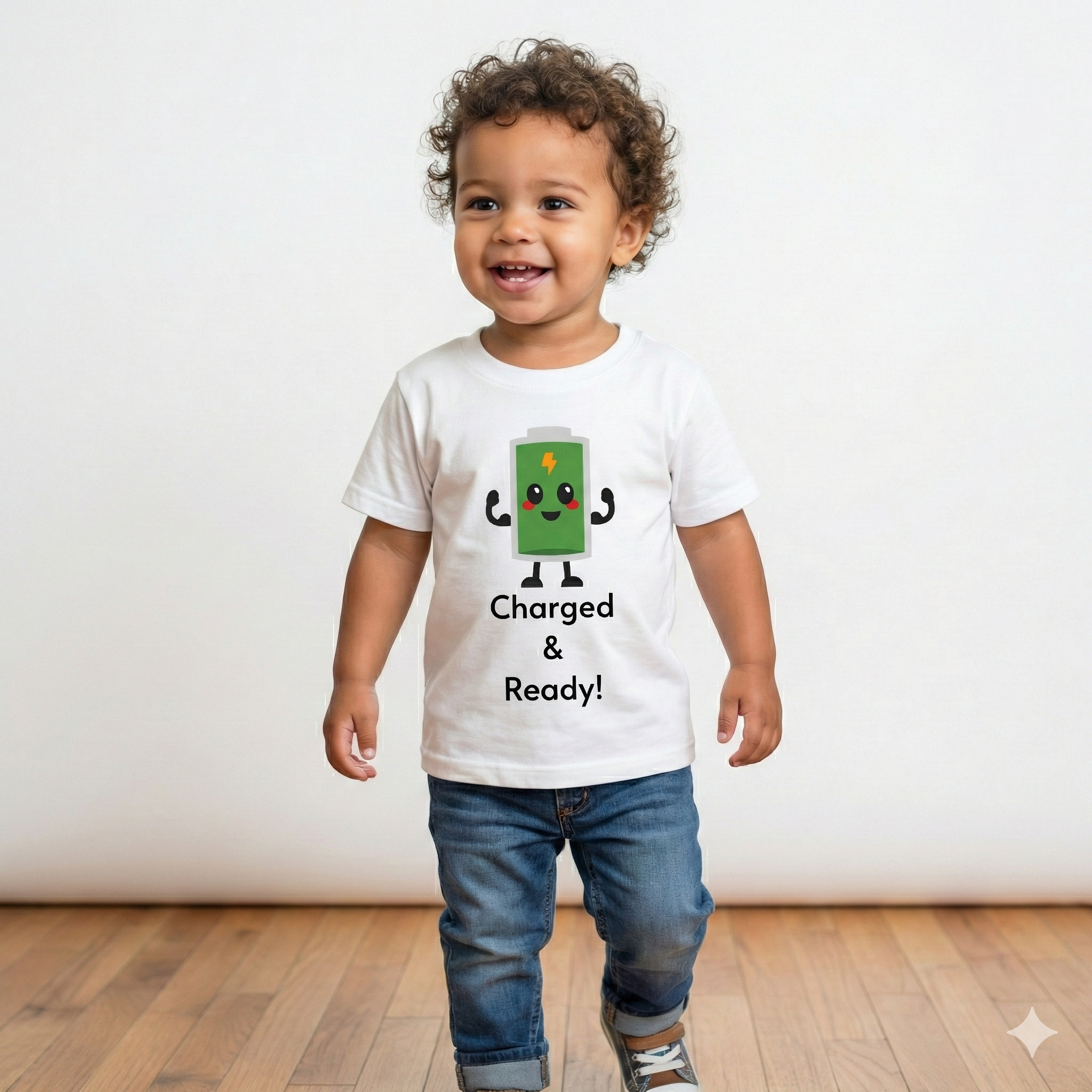 Cute Battery Power Baby Shirt | New Dad & Mom Gift Idea