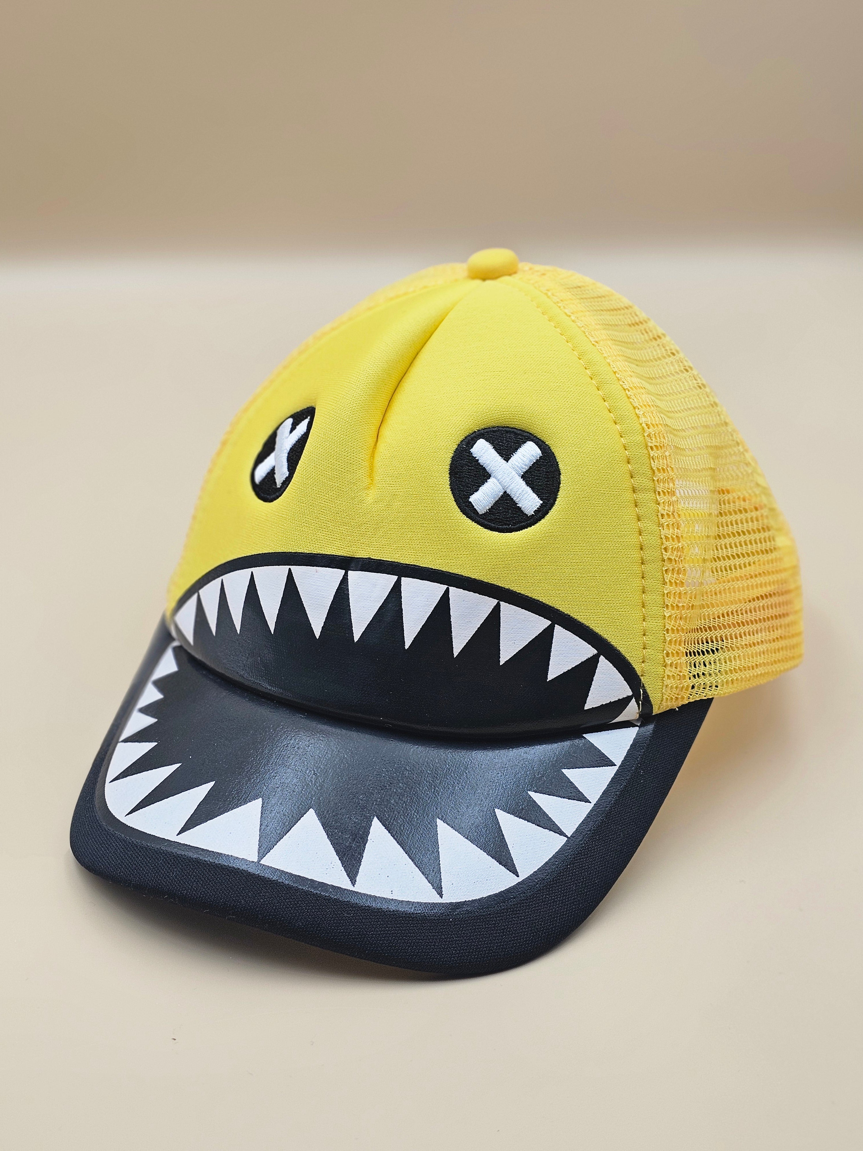 The "Little Monster" Trucker Hat – Yellow Graphic Snapback