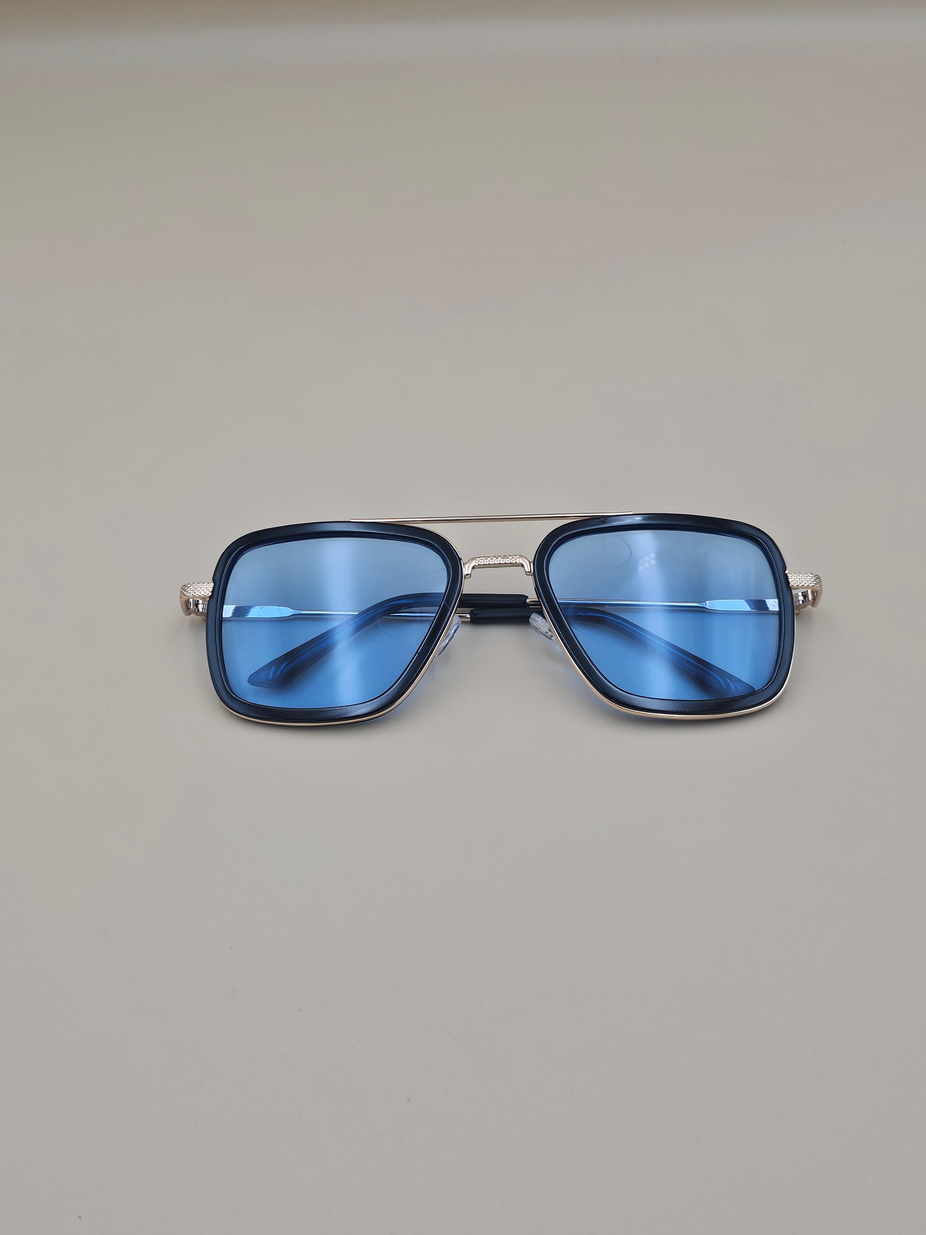Geometric Glam Sunglasses – Oversized Metal Frame Shades