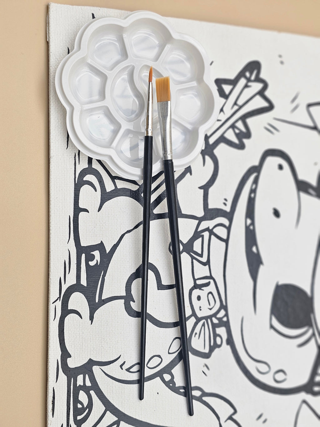 Dino Explorer DIY Paint Kit | Dinosaur & Safari Canvas Art for Kids