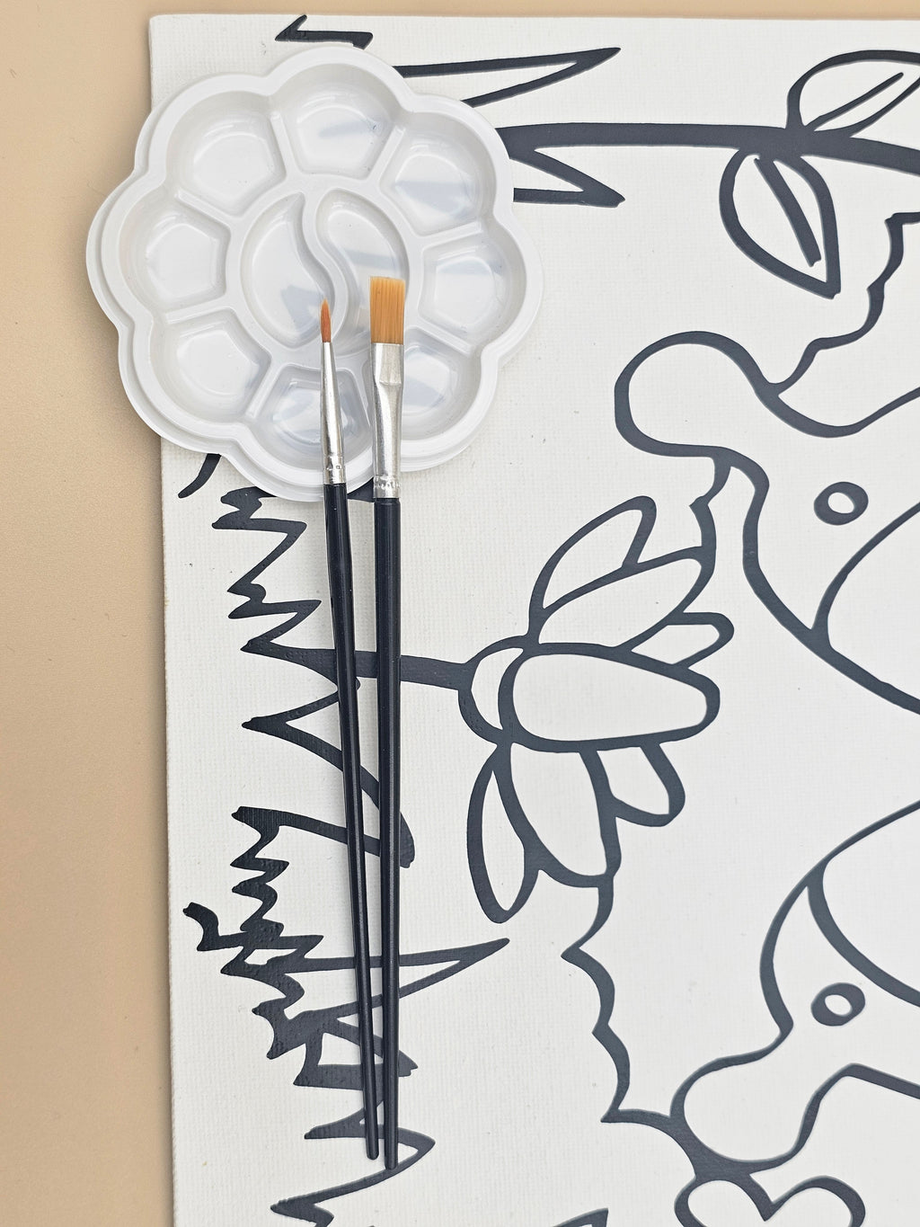 Butterfly Garden DIY Paint Kit for Kids | Handcrafted Canvas with Paints & Palette