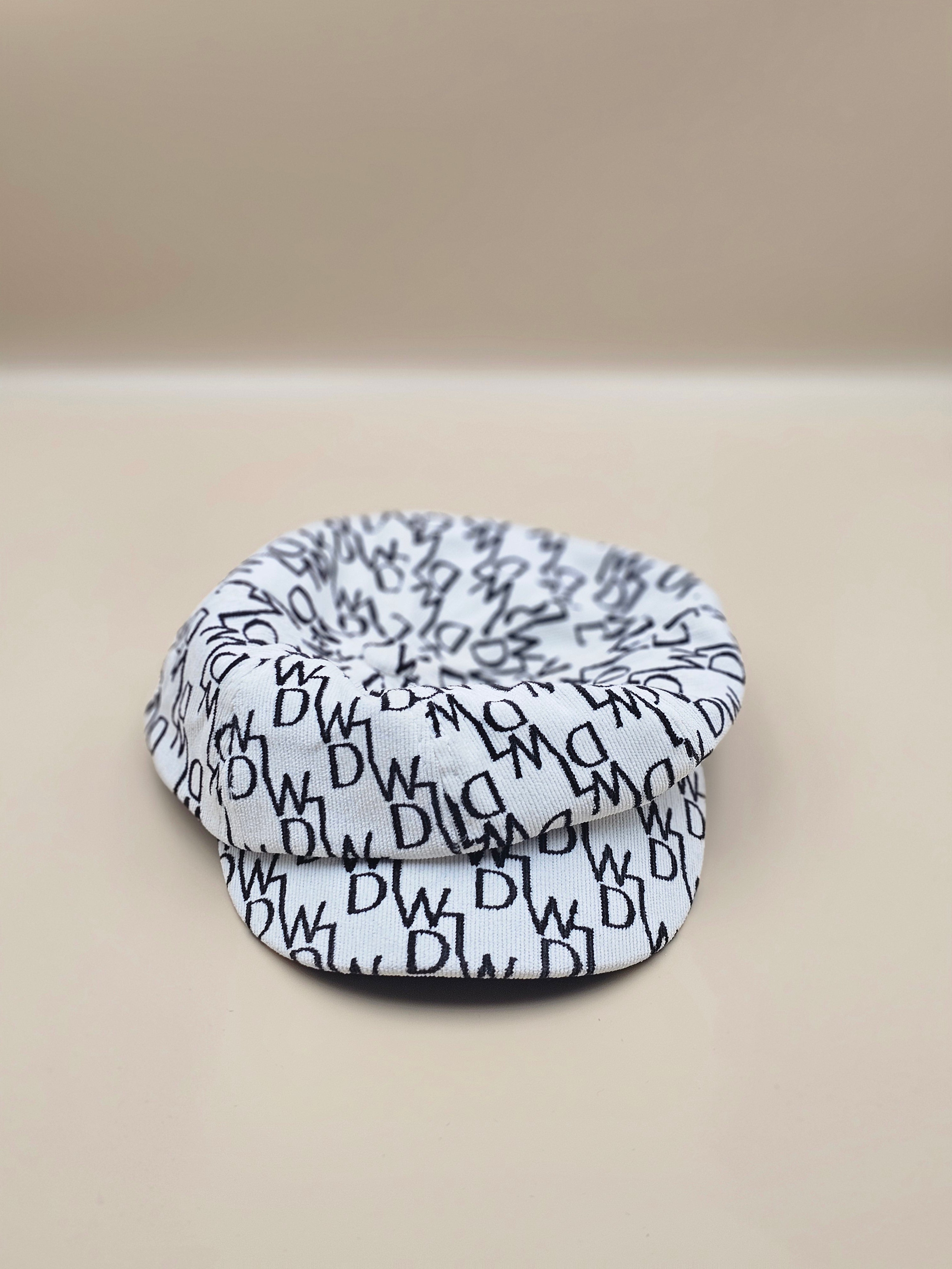 The "Mini Fashionista" Newsboy Cap – Monogram Print Hat