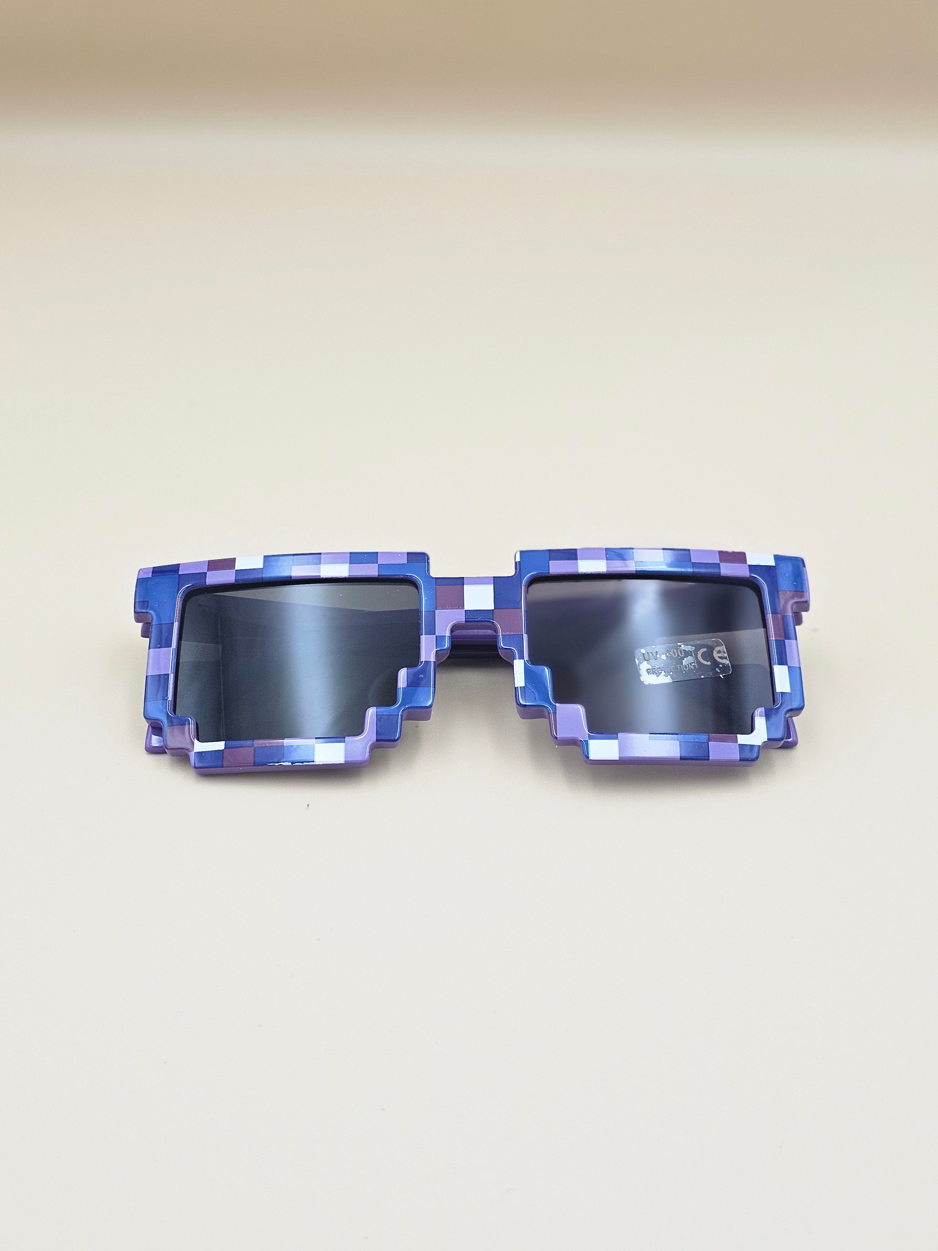 The "8-Bit" Gamer Sunglasses – Mosaic Pixel Shades