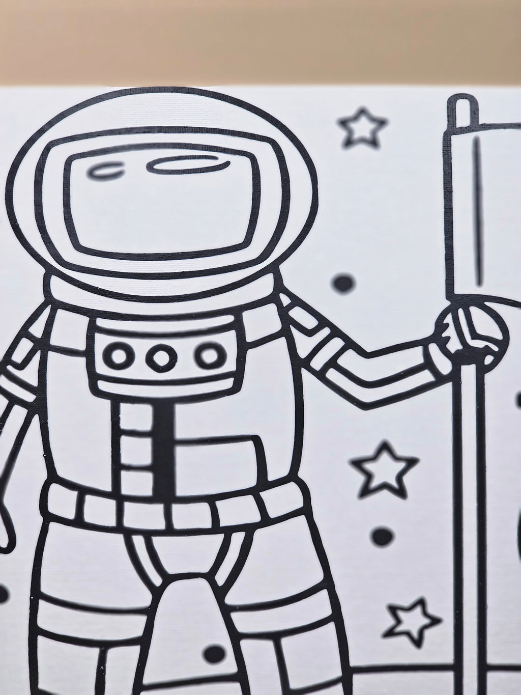 Astronaut on the Moon DIY Paint Kit | Space & Science Canvas Art for Kids