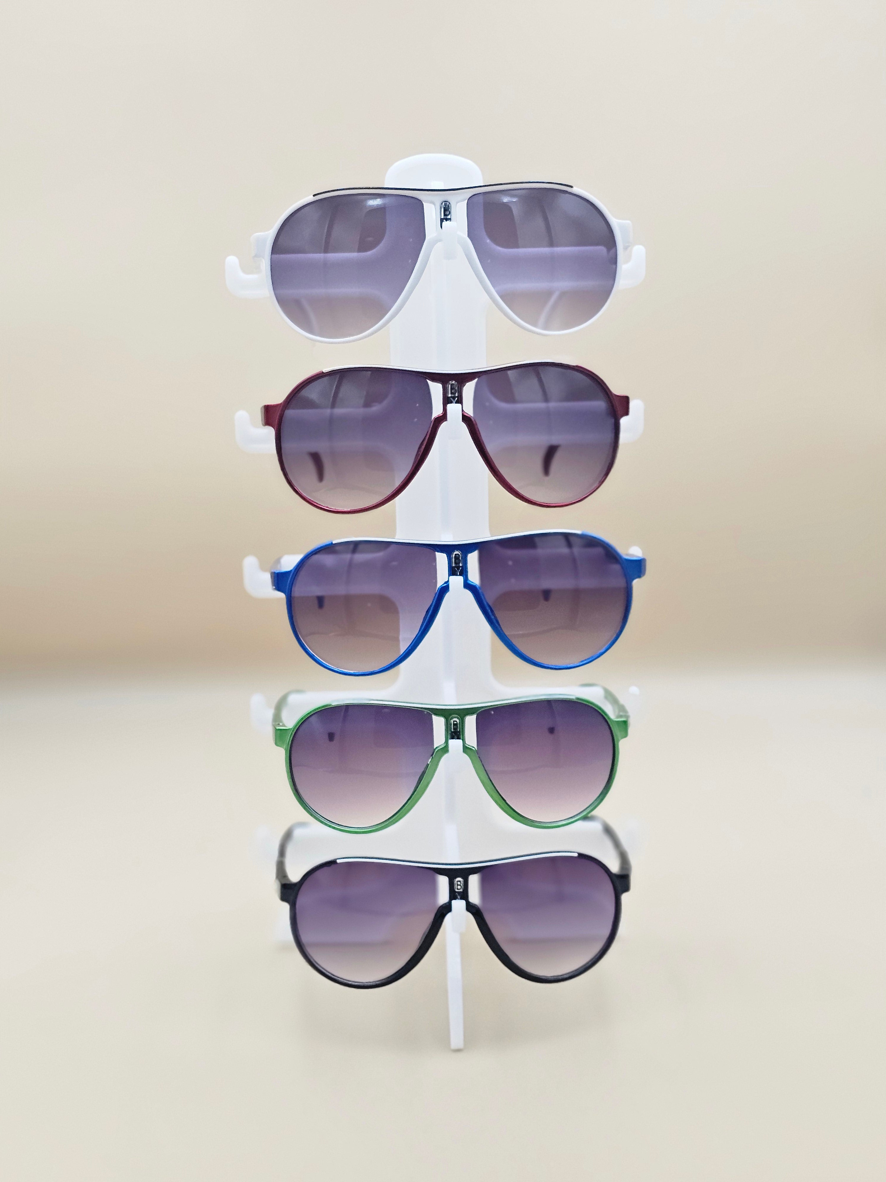 The "Cool Cruiser" Plastic Aviator Sunglasses – Sporty Pilot Shades