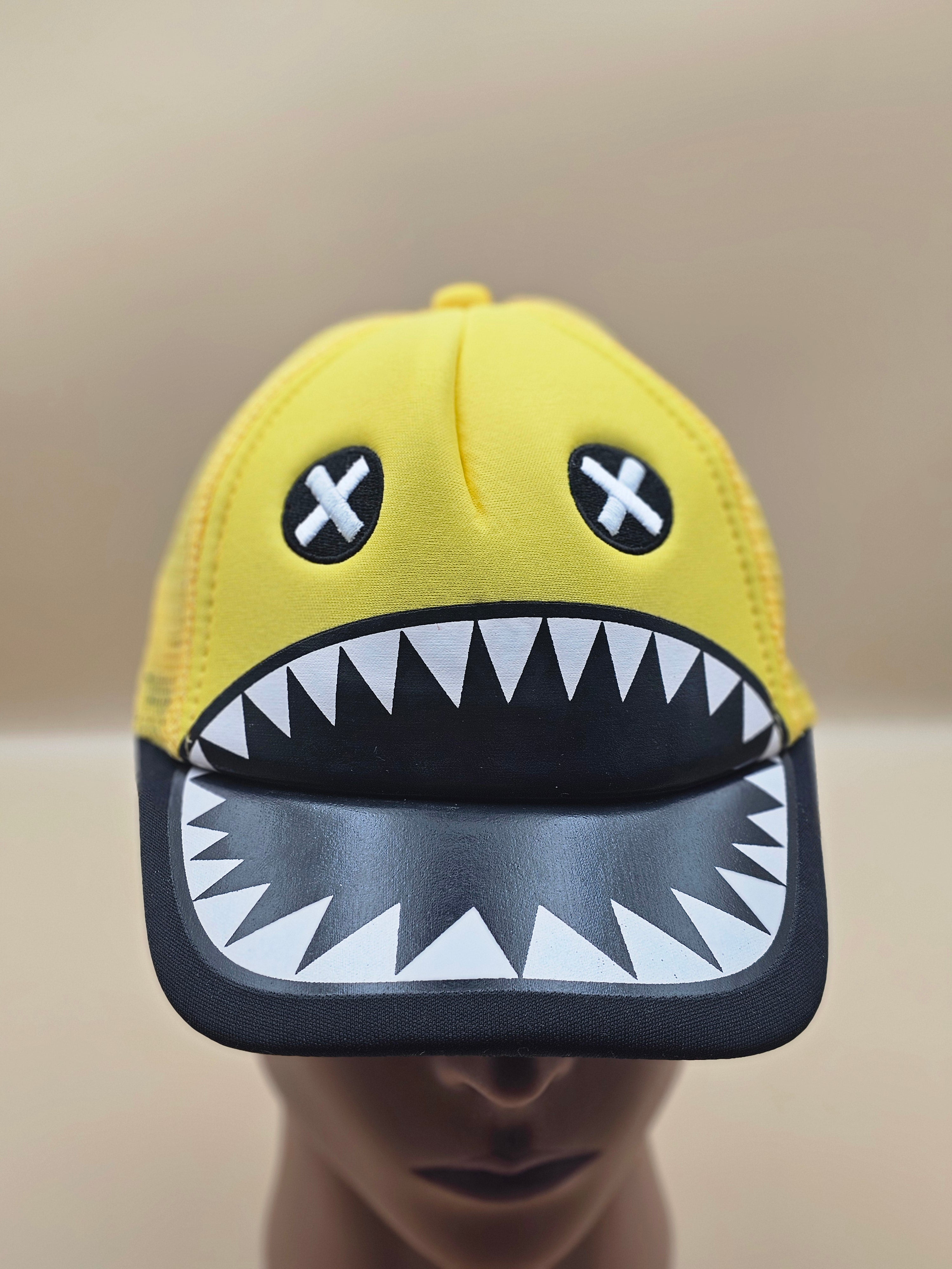 The "Little Monster" Trucker Hat – Yellow Graphic Snapback